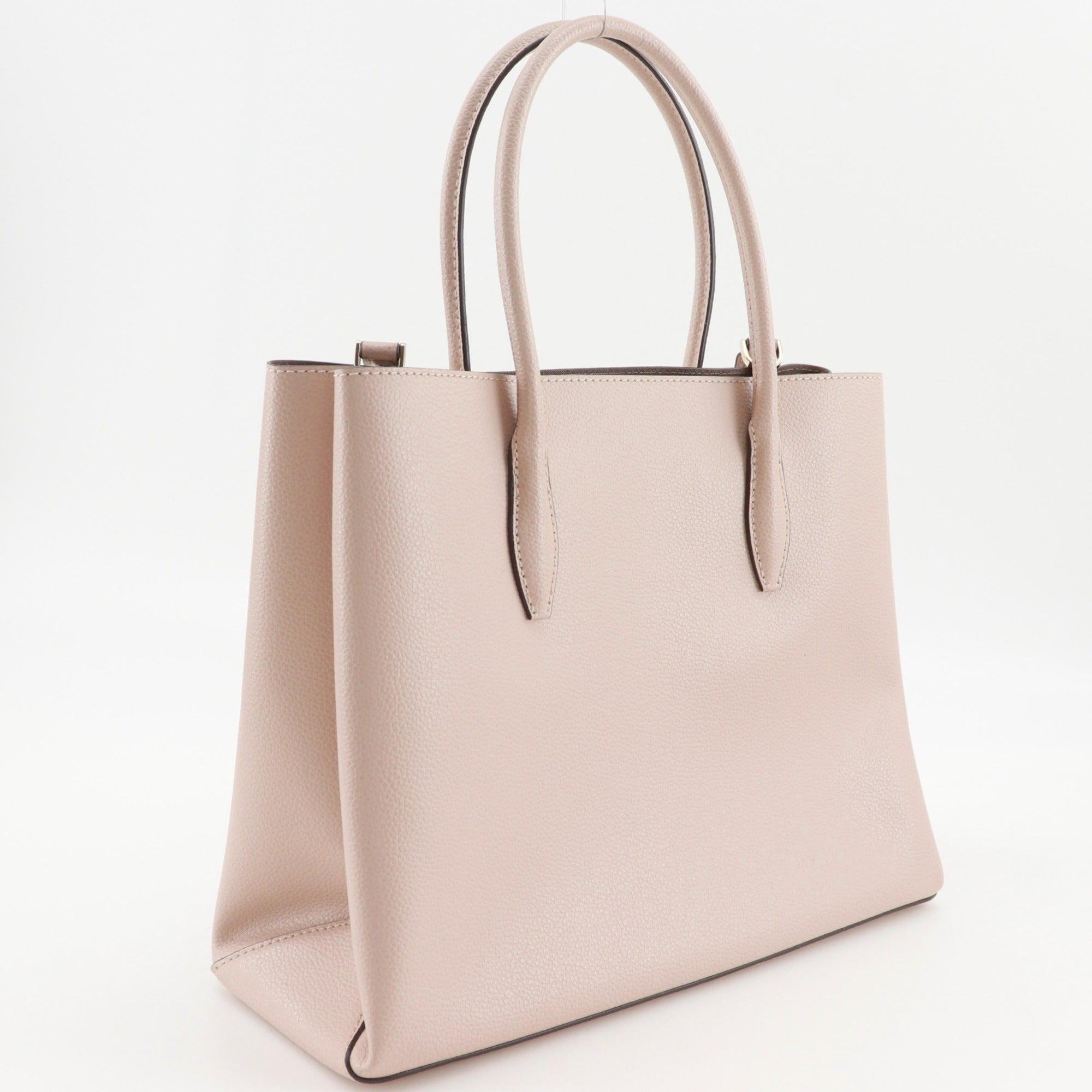 Kate Spade Beige Leather Tote Bag (Pre-Owned)