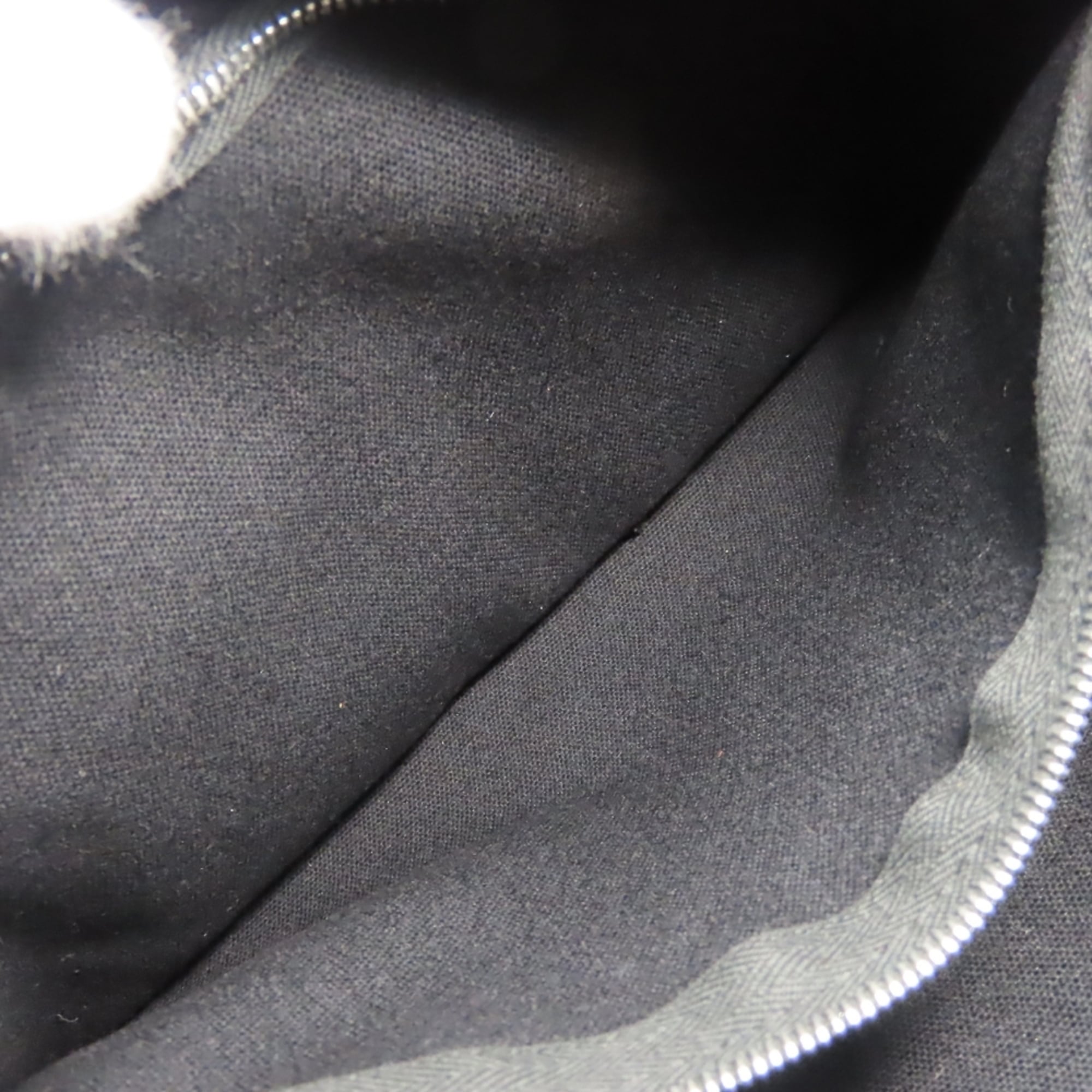 Hermes Black Gray Cotton Canvas Tote Bag (Pre-Owned)
