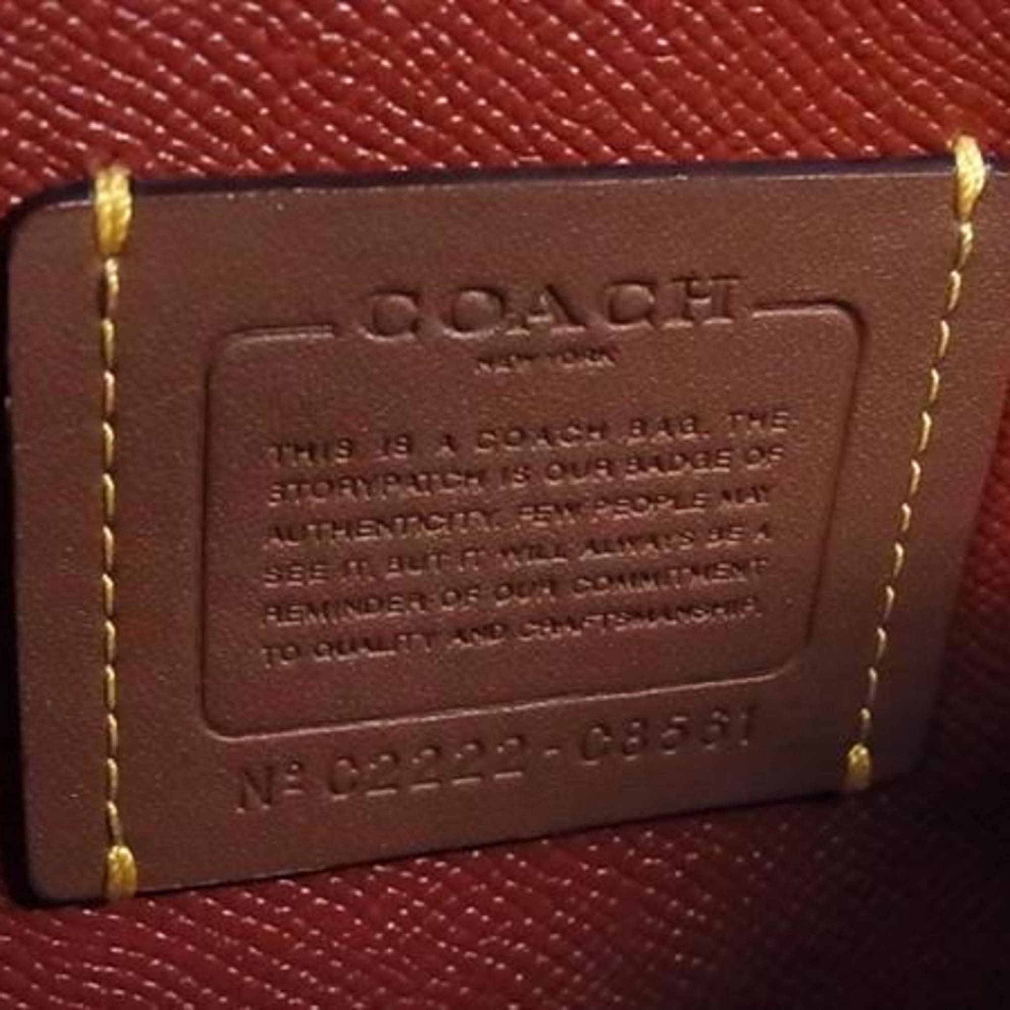 Coach Pink Leather Handbag Shoulder Bag (Pre-Owned)