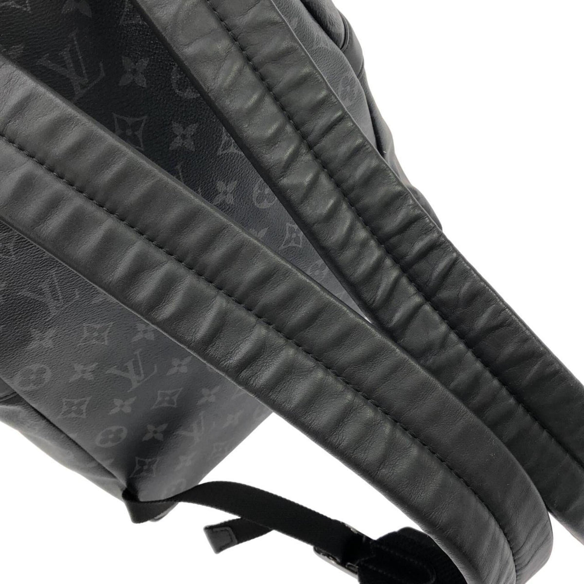 Louis Vuitton Black Coated Canvas Backpack (Pre-Owned)