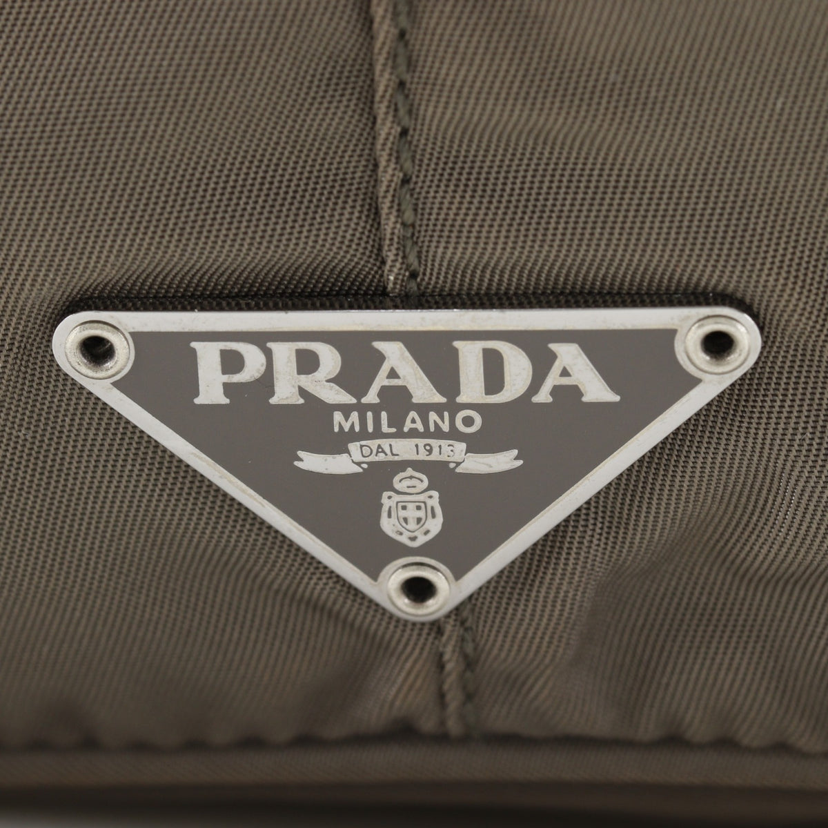 Prada Brown Nylon Shoulder Bag (Pre-Owned)