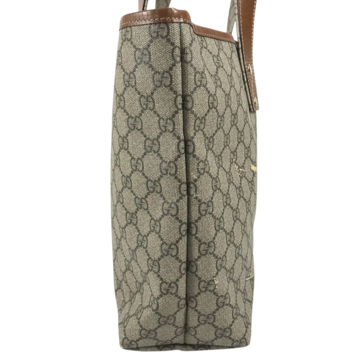 Gucci Beige Gg Supreme Canvas Shoulder Bag Tote Bag (Pre-Owned)