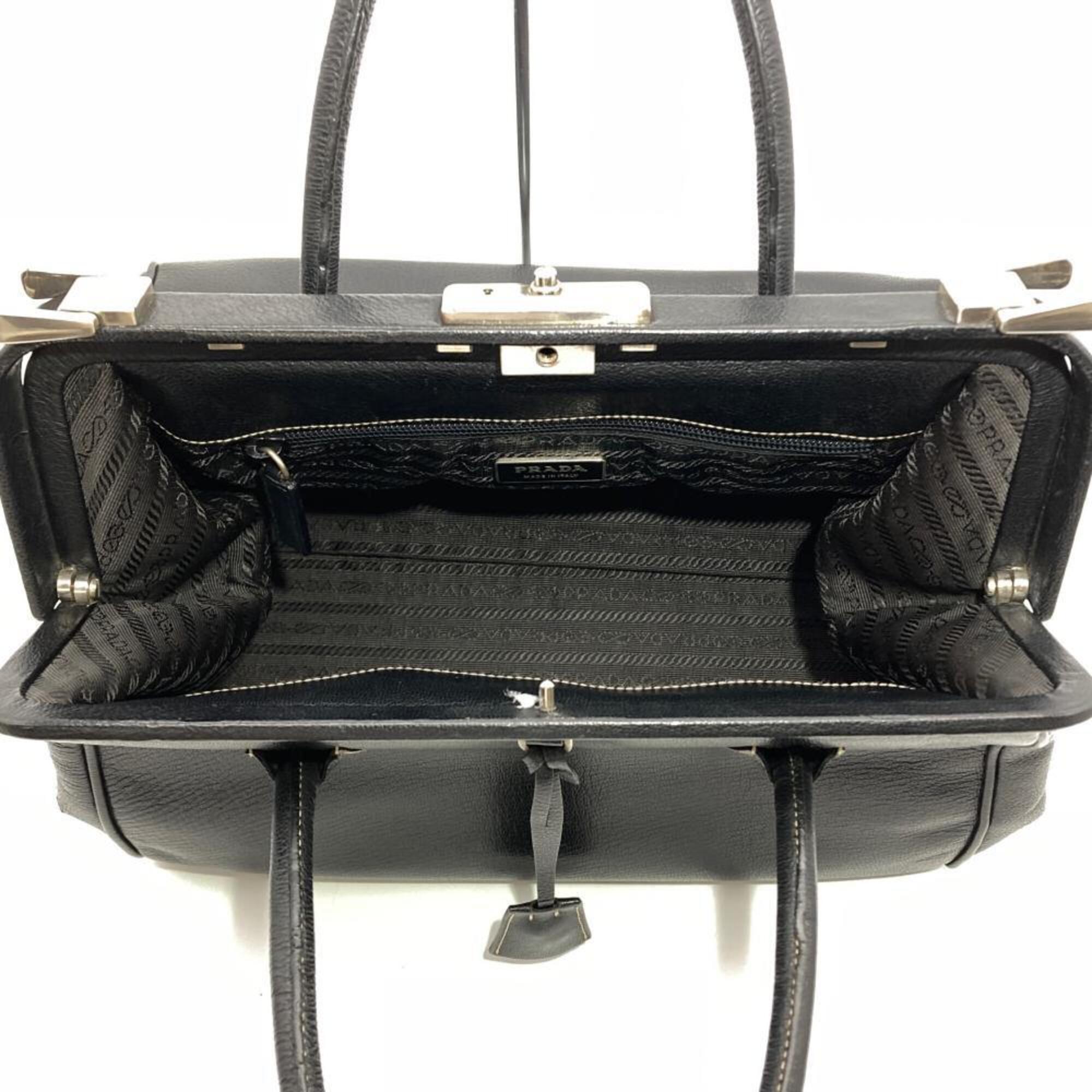 Prada Black Leather Handbag (Pre-Owned)
