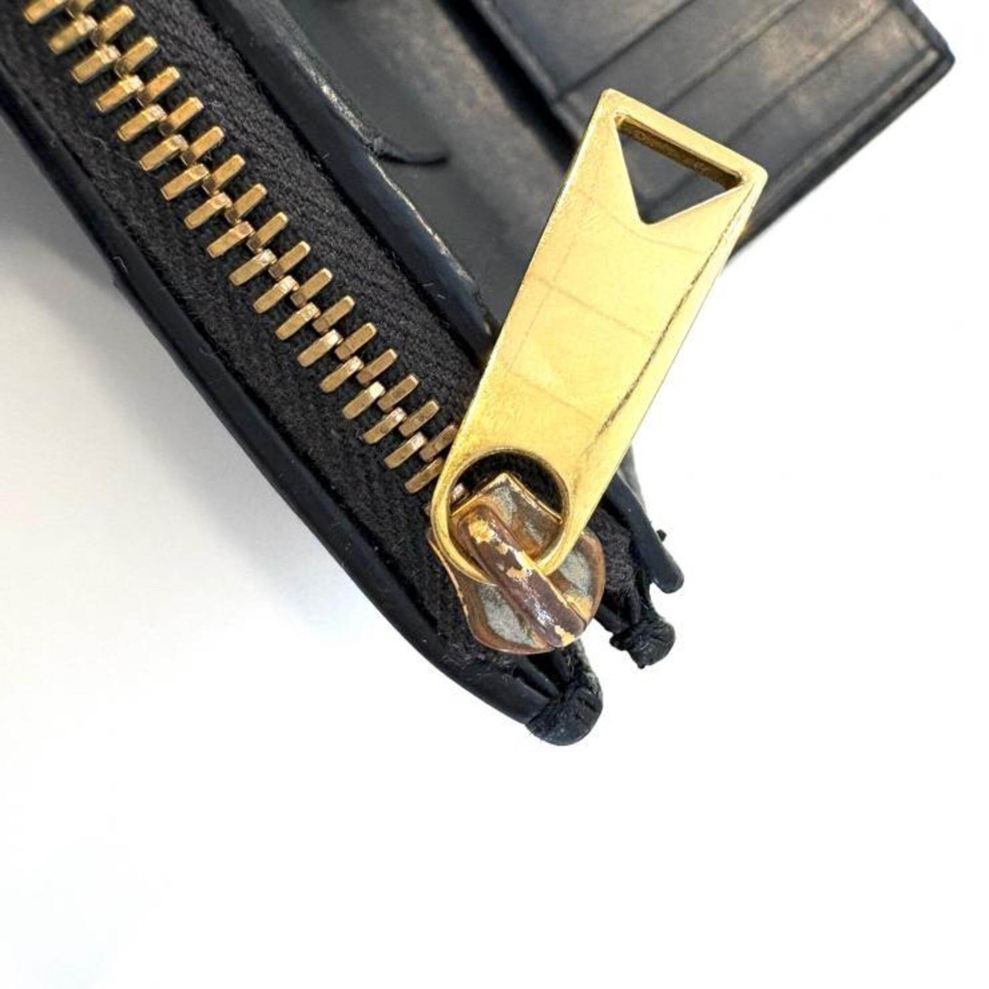 Bottega Veneta Black Intrecciato Wallet (Bi-Fold) (Pre-Owned)