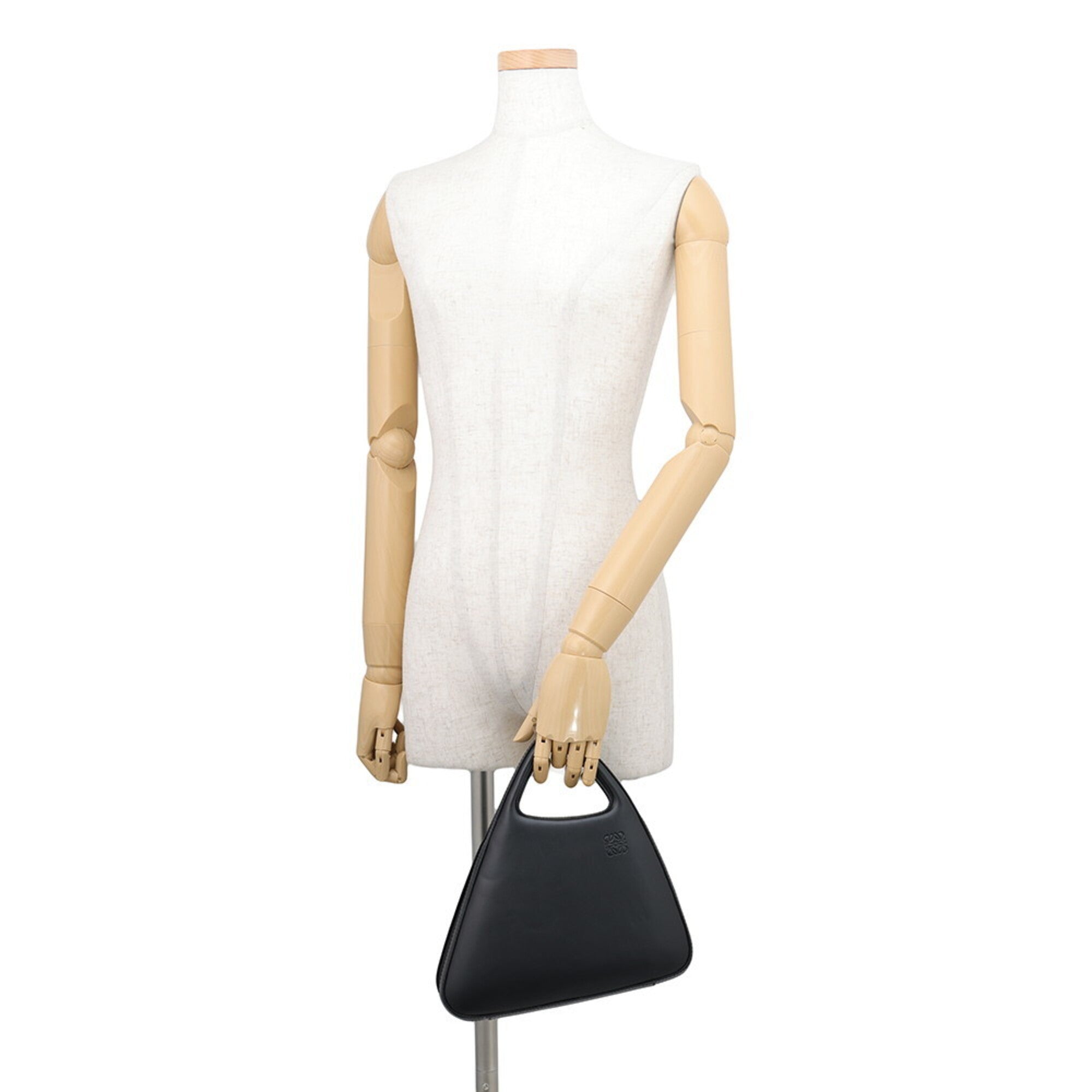 Loewe Black Leather Handbag Shoulder Bag (Pre-Owned)