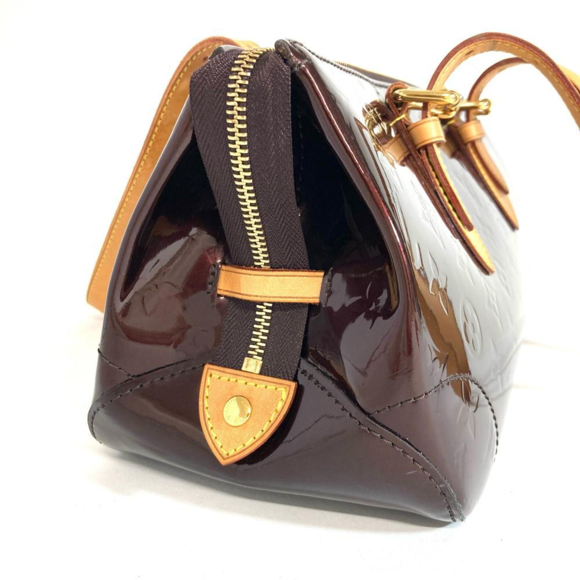 Louis Vuitton Red Color Wine Monogram Vernis Shoulder Bag (Pre-Owned)