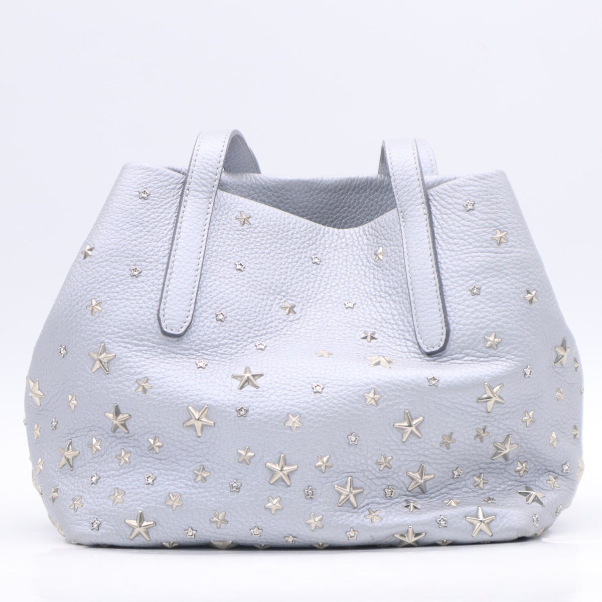 Jimmy Choo Silver Leather Handbag (Pre-Owned)