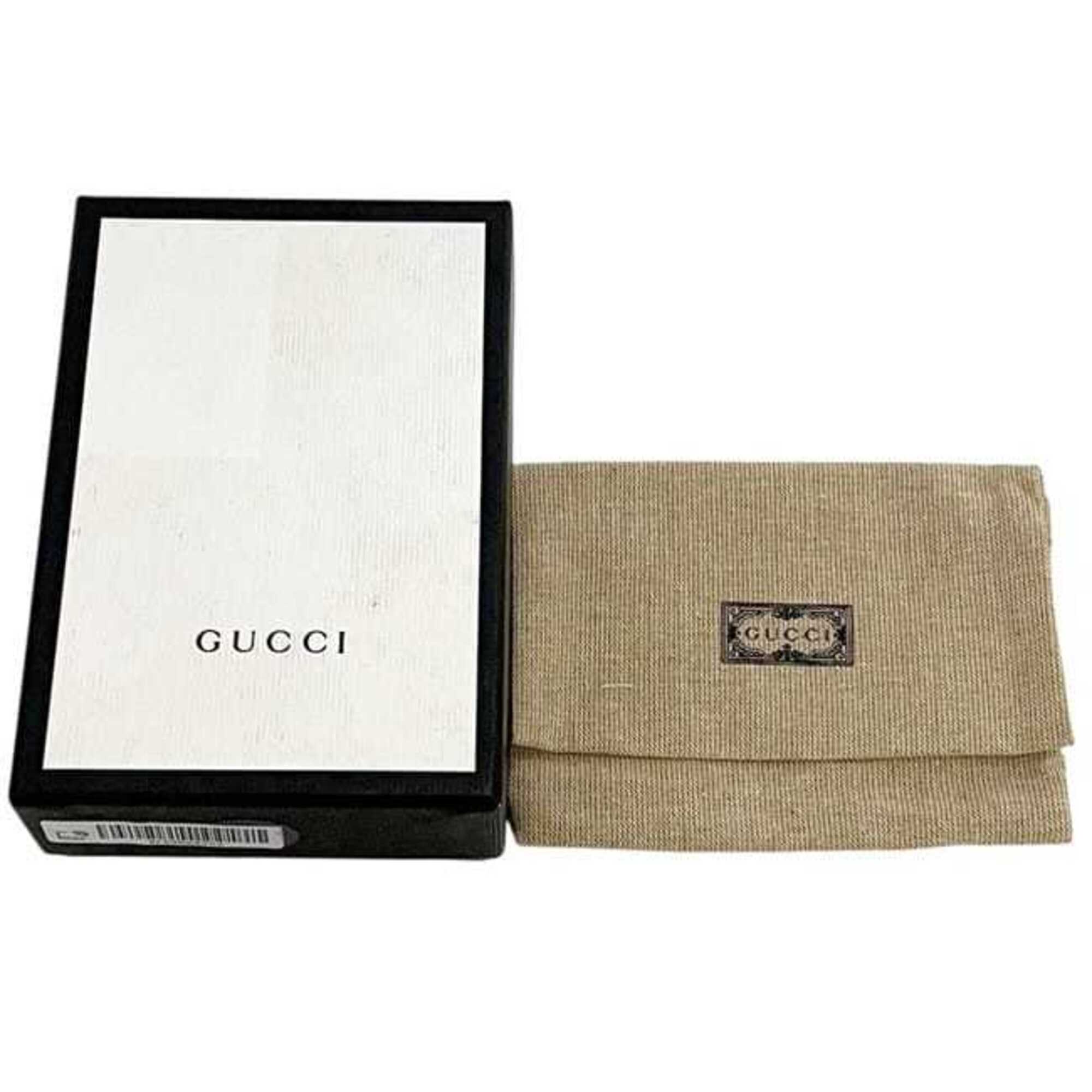 Gucci Yellow Canvas Leather Coin Purse/Coin Case (Pre-Owned)