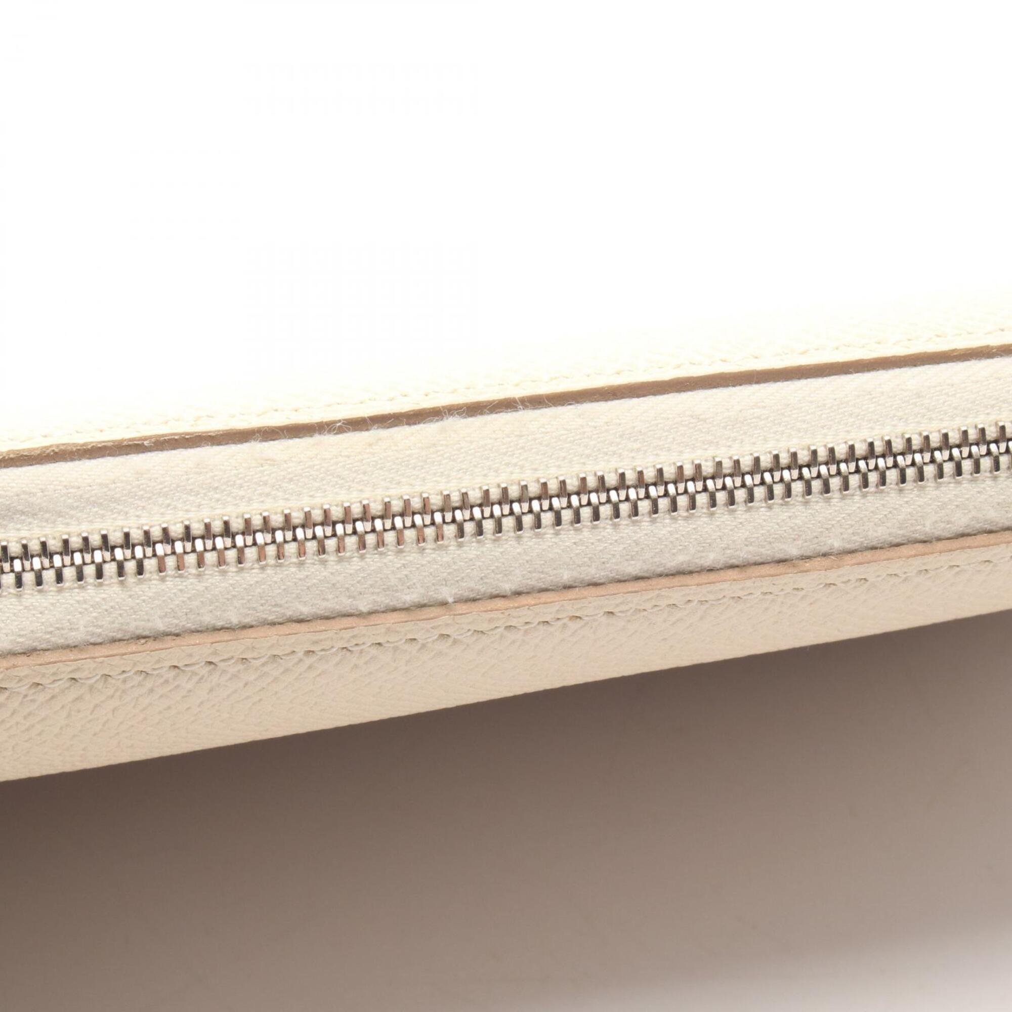 Hermes Ivory Epsom Leather Long Wallet (Bi-Fold) (Pre-Owned)