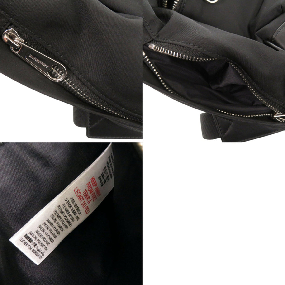 Burberry Black Nylon Backpack (Pre-Owned)