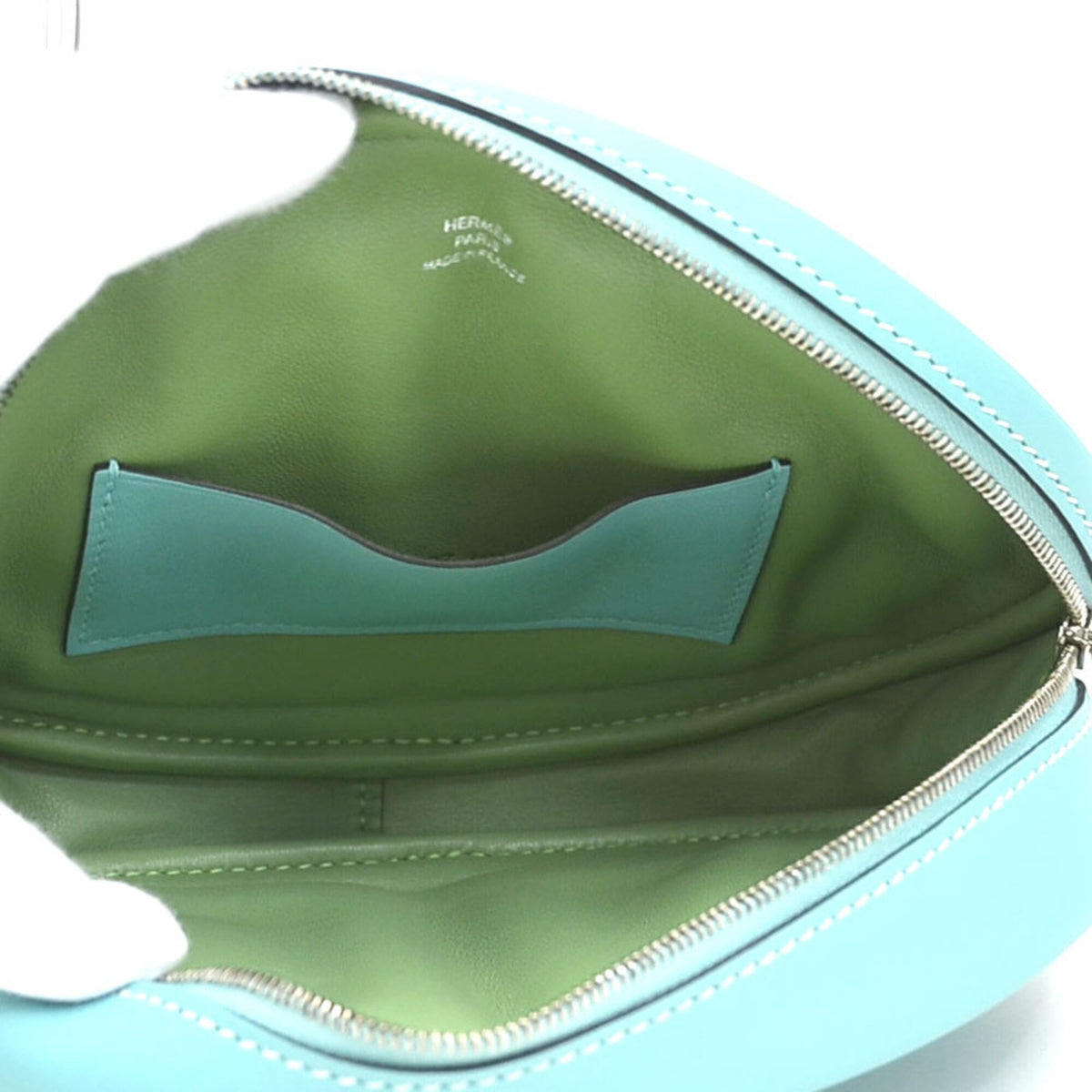 Hermes Blue Atoll Swift Leather Shoulder Bag (Pre-Owned)