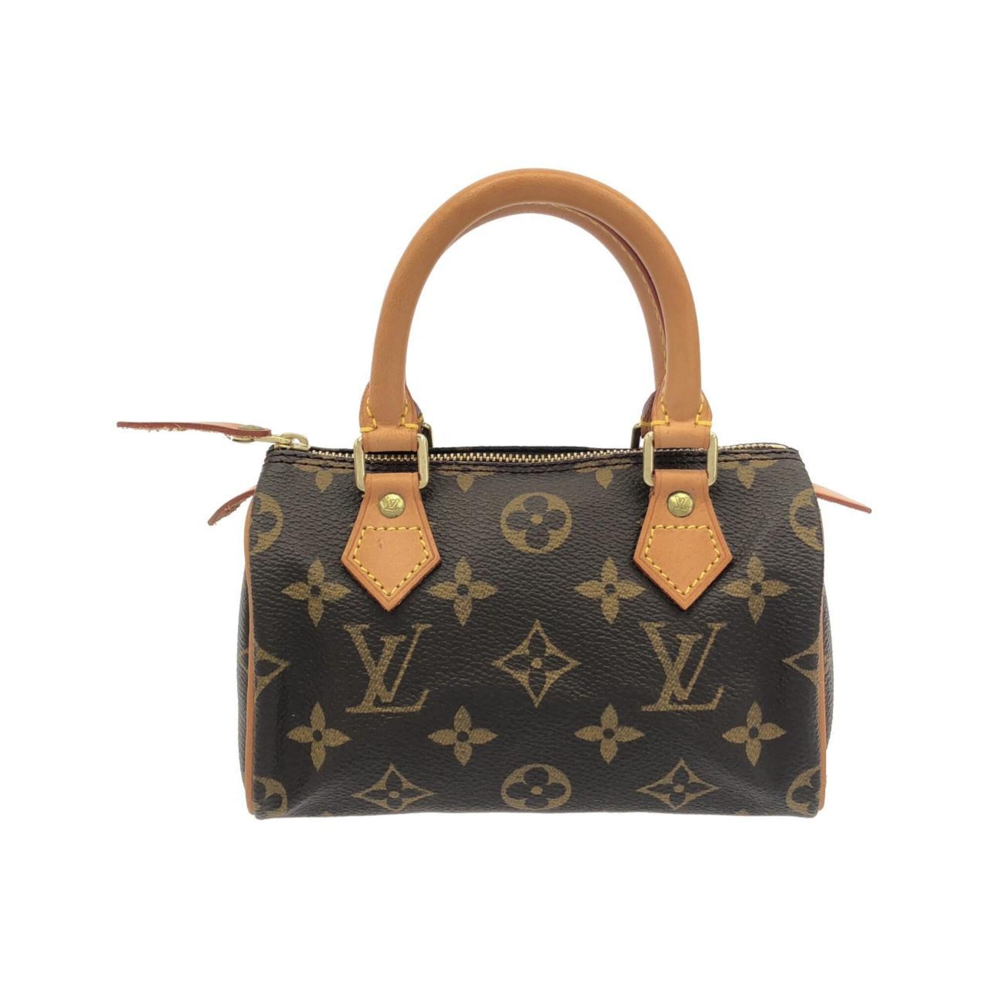 Louis Vuitton Monogram Mini Marron Coated Canvas Boston Bag Handbag (Pre-Owned)