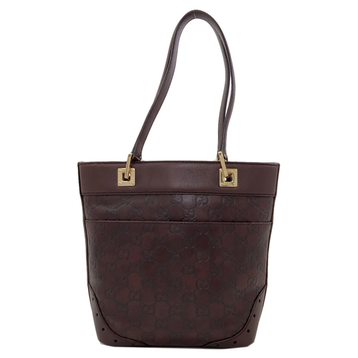 Gucci Brown Leather Handbag (Pre-Owned)