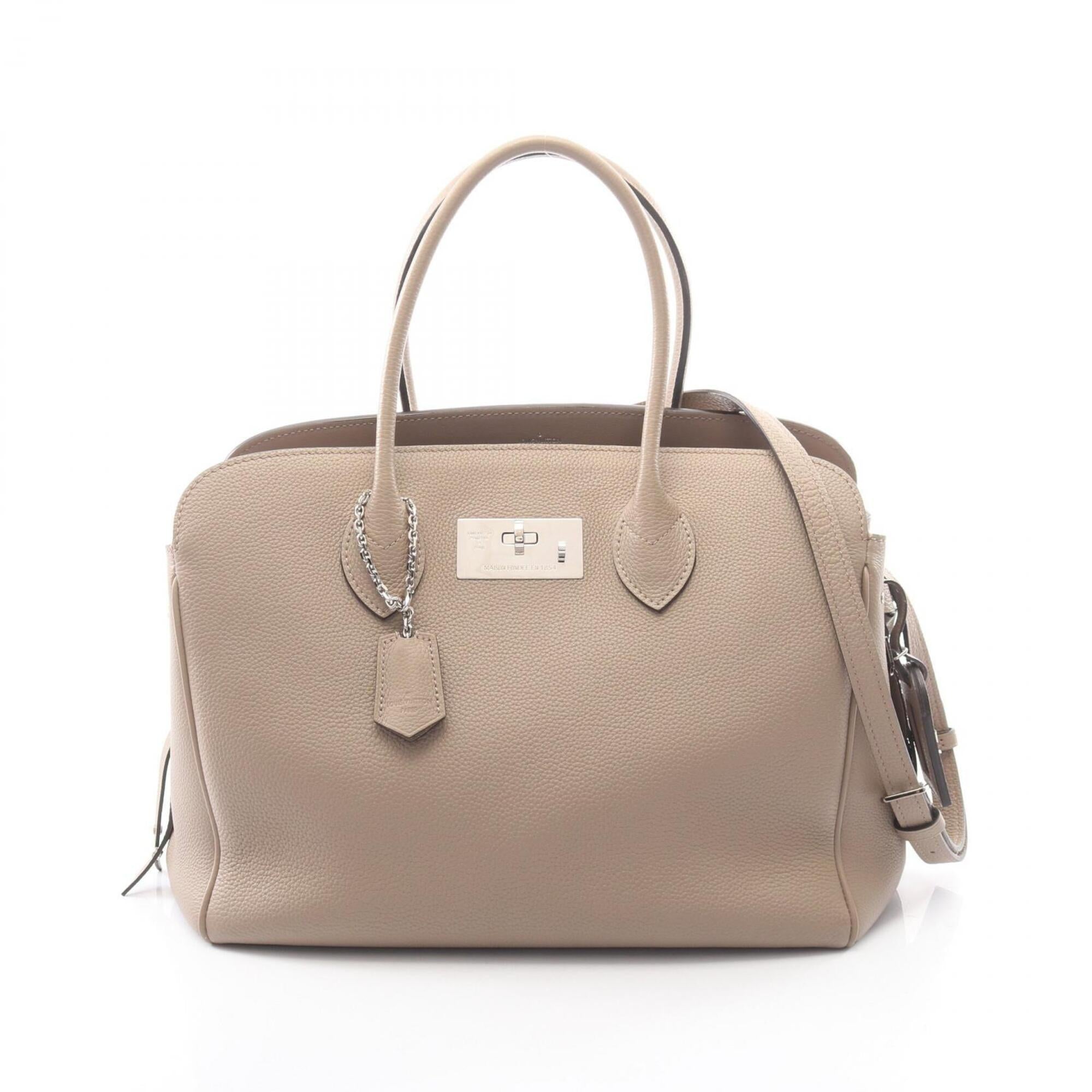 Louis Vuitton Beige Leather Handbag (Pre-Owned)
