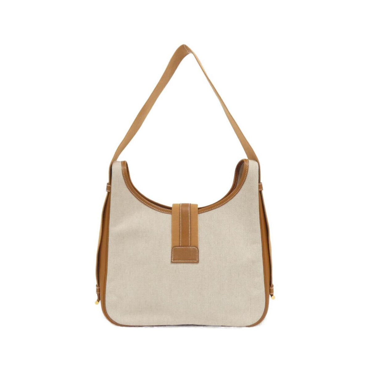 Hermes Gold Toile H Courchevel Leather Handbag (Pre-Owned)