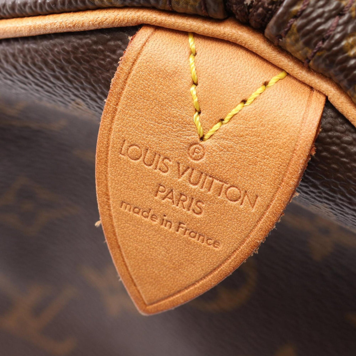 Louis Vuitton Brown Coated Canvas Leather Monogram Handbag (Pre-Owned)