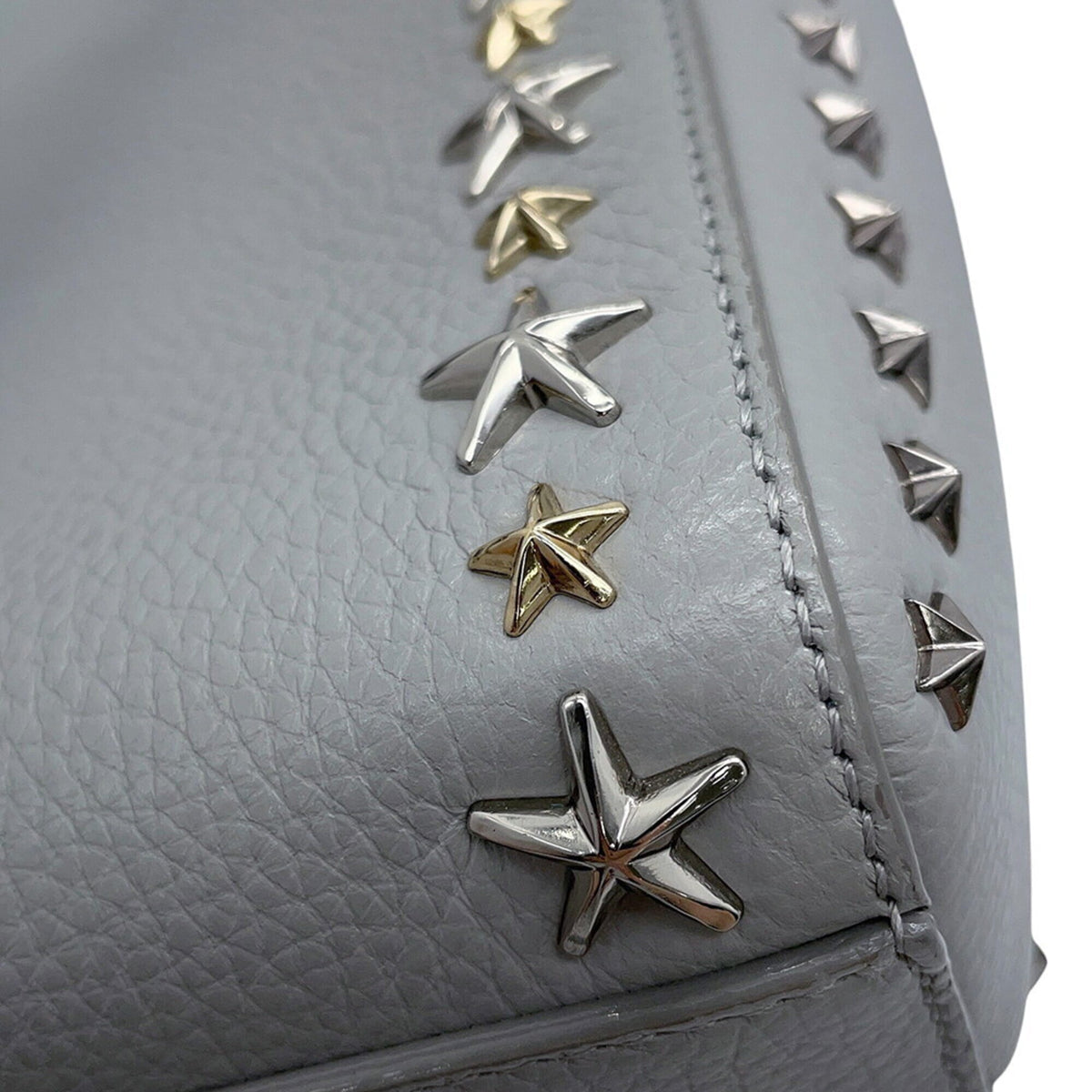 Jimmy Choo Gray Leather Handbag (Pre-Owned)