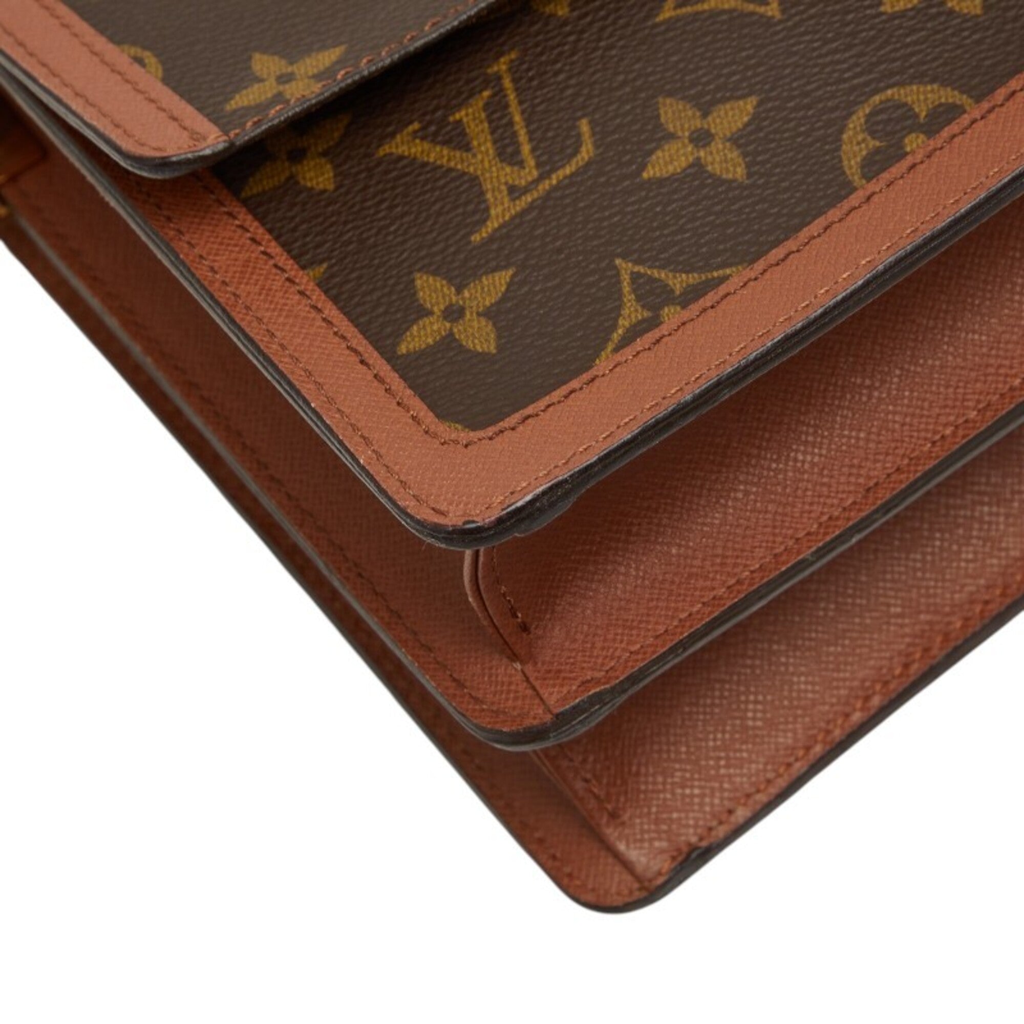 Louis Vuitton Brown Pvc Leather Shoulder Bag (Pre-Owned)