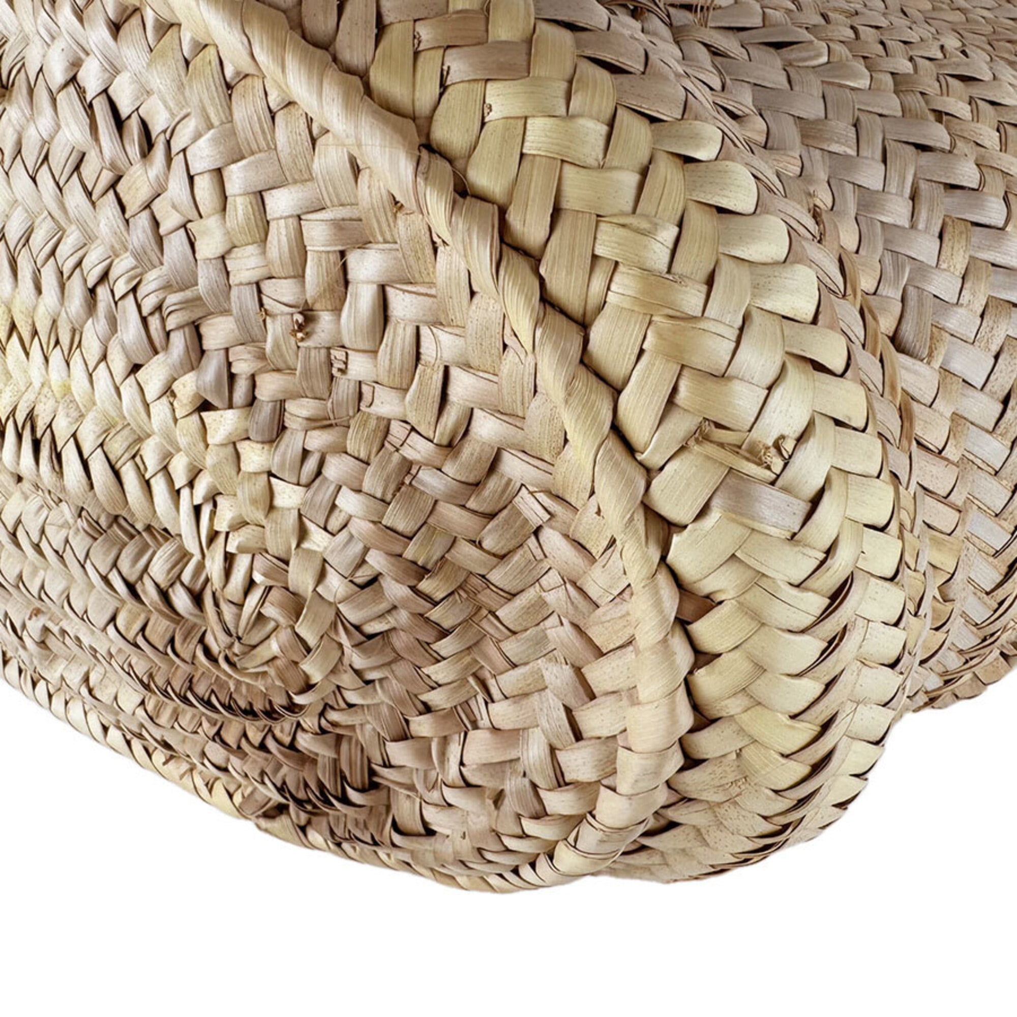 Loewe Brown Raffia Leather Basket Handbag (Pre-Owned)