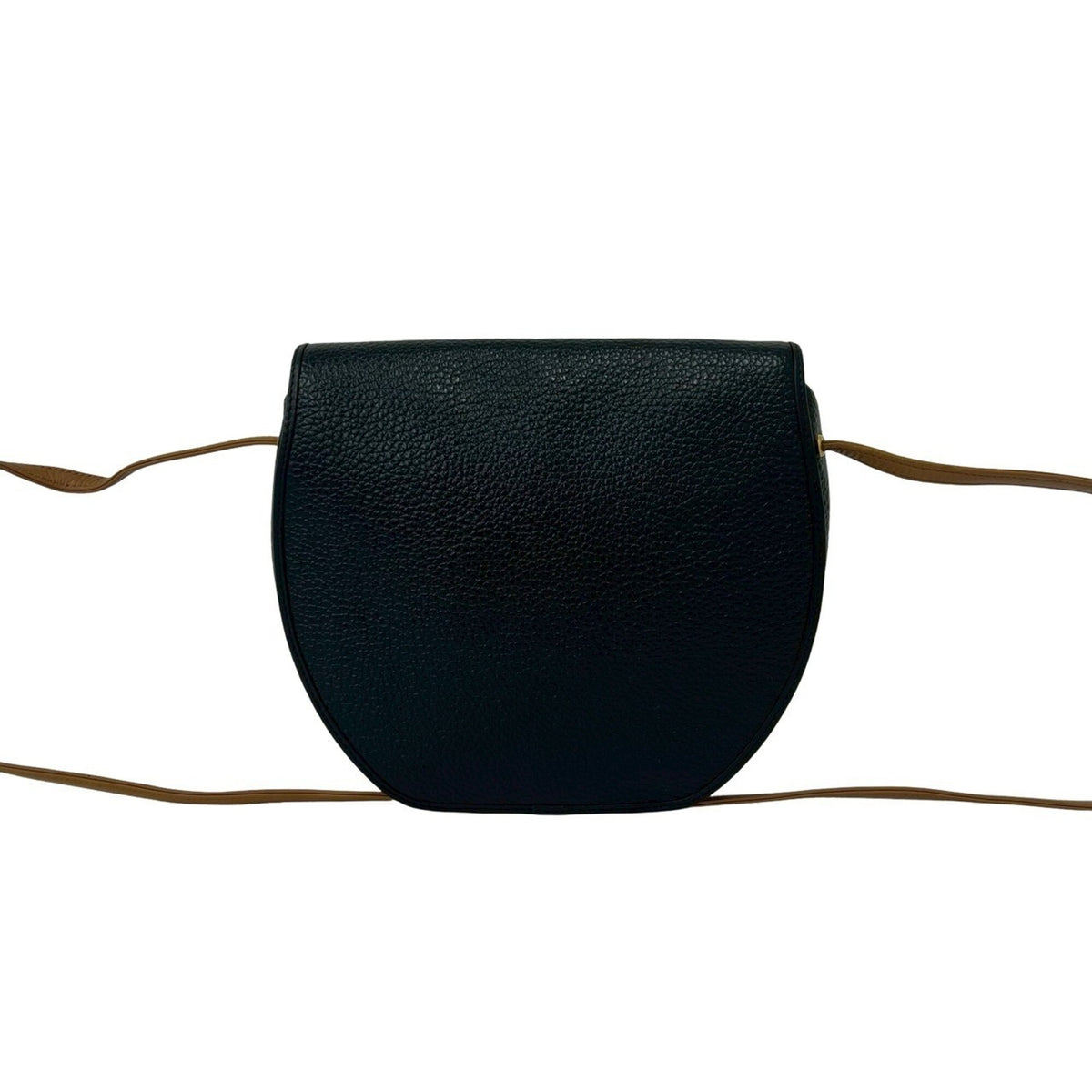 Christian Dior Black Brown Leather Pochette Shoulder Bag (Pre-Owned)