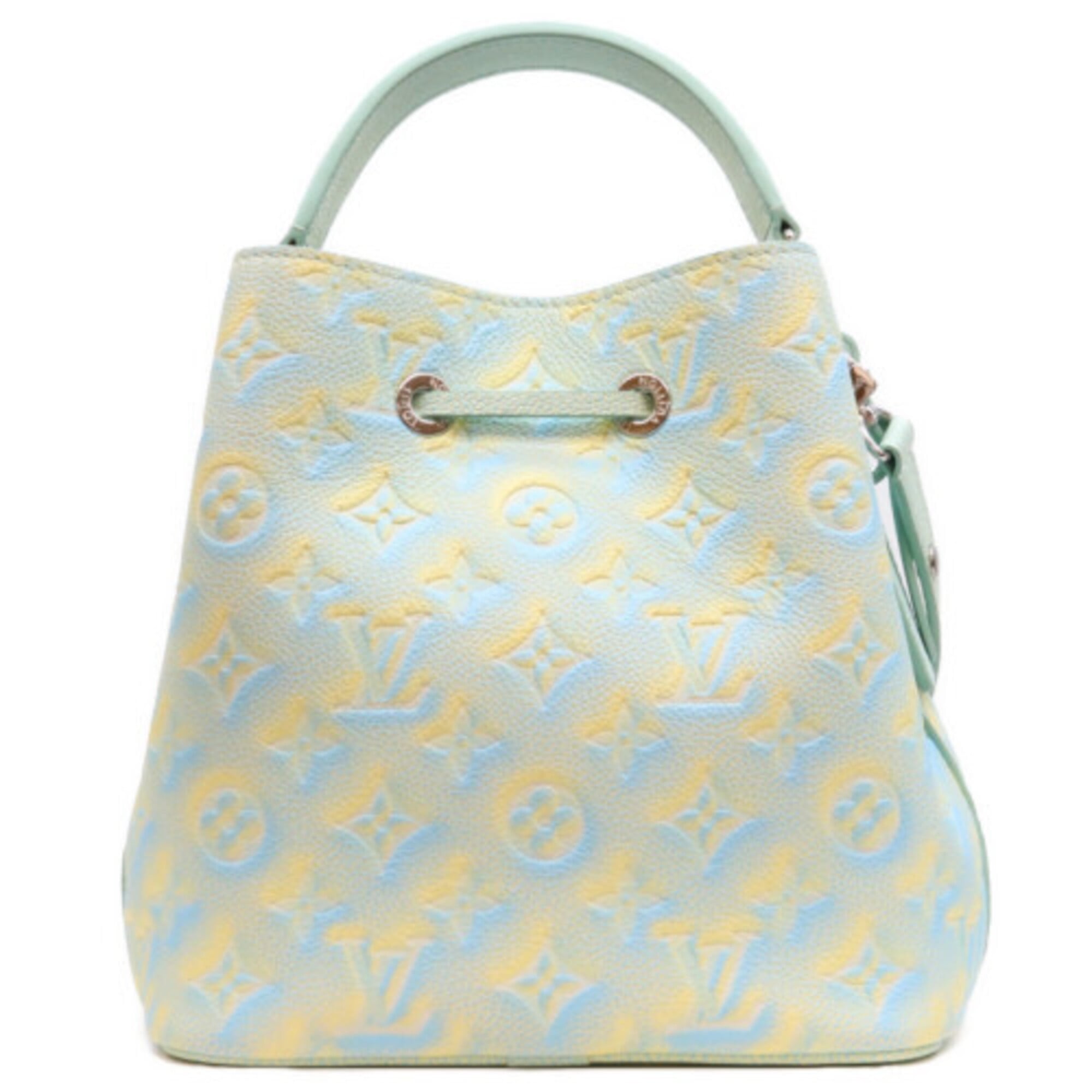Louis Vuitton Blue Yellow Monogram Empreinte Shoulder Bag (Pre-Owned)