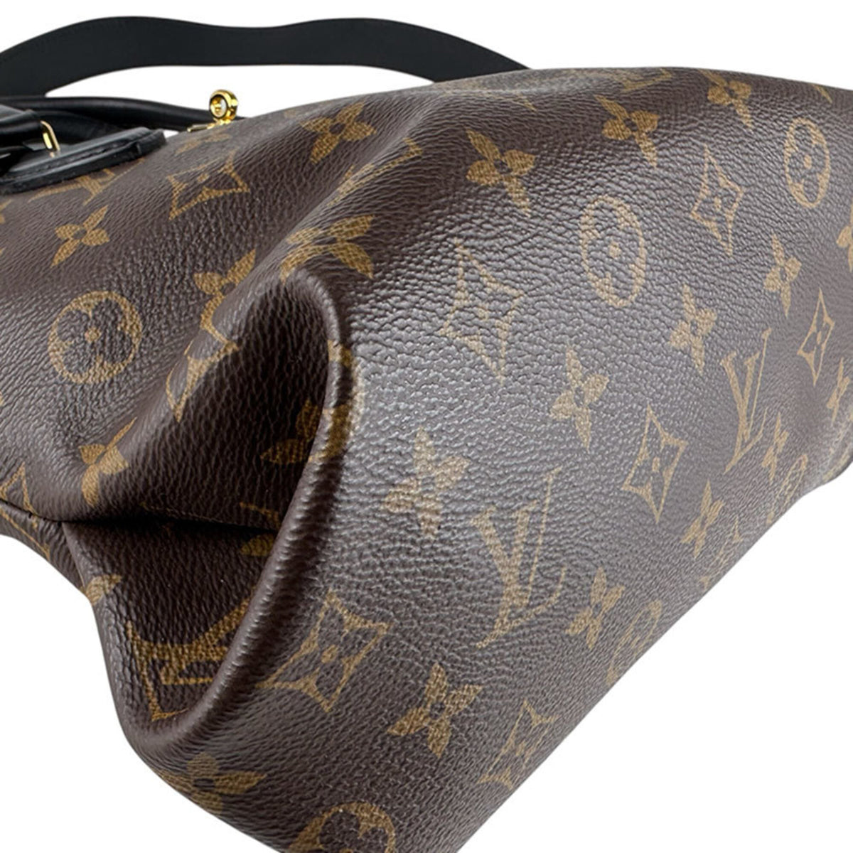 Louis Vuitton Black Brown Monogram Monogram Leather Handbag Shoulder Bag (Pre-Owned)