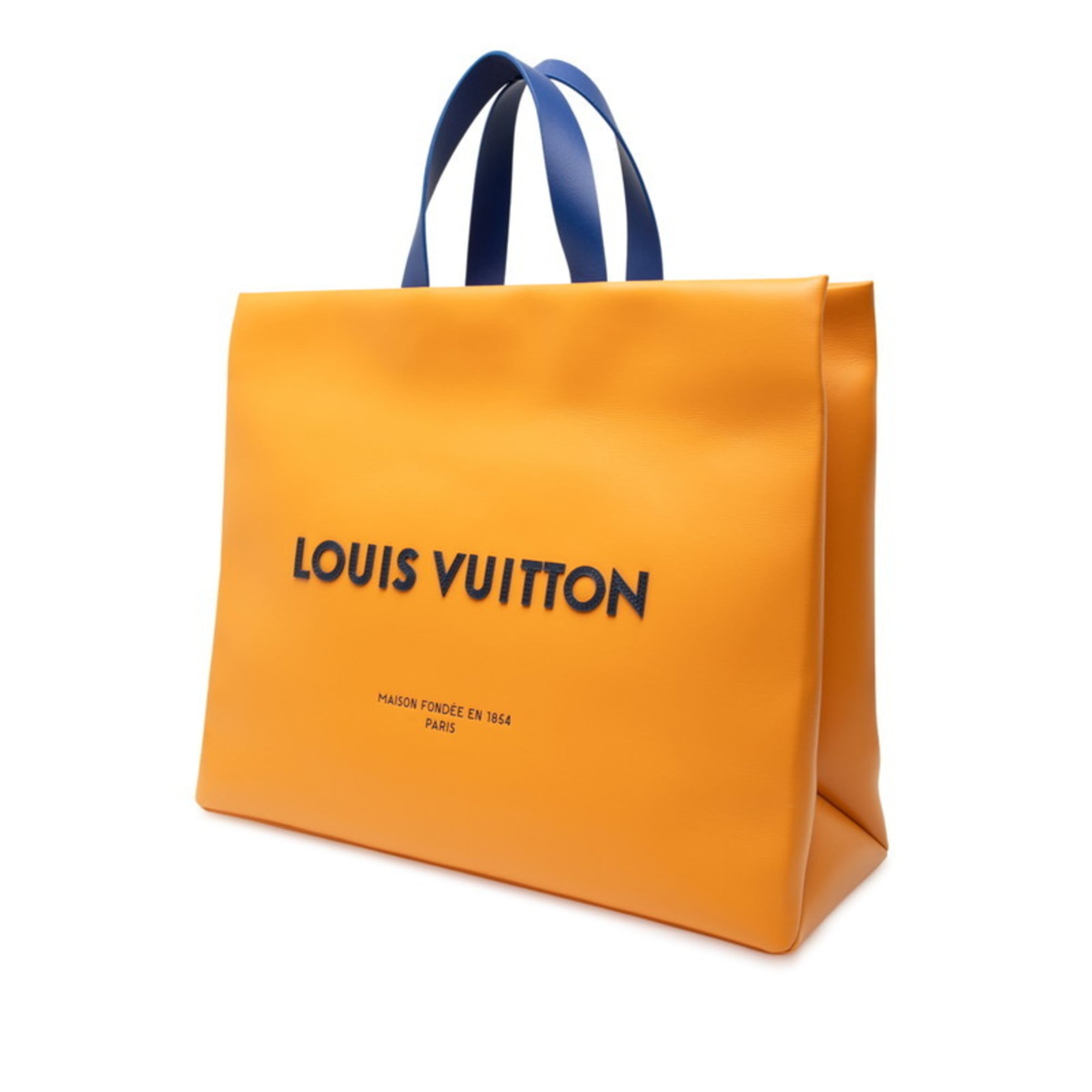 Louis Vuitton Orange Saffron Leather Shoulder Bag Tote Bag (Pre-Owned)