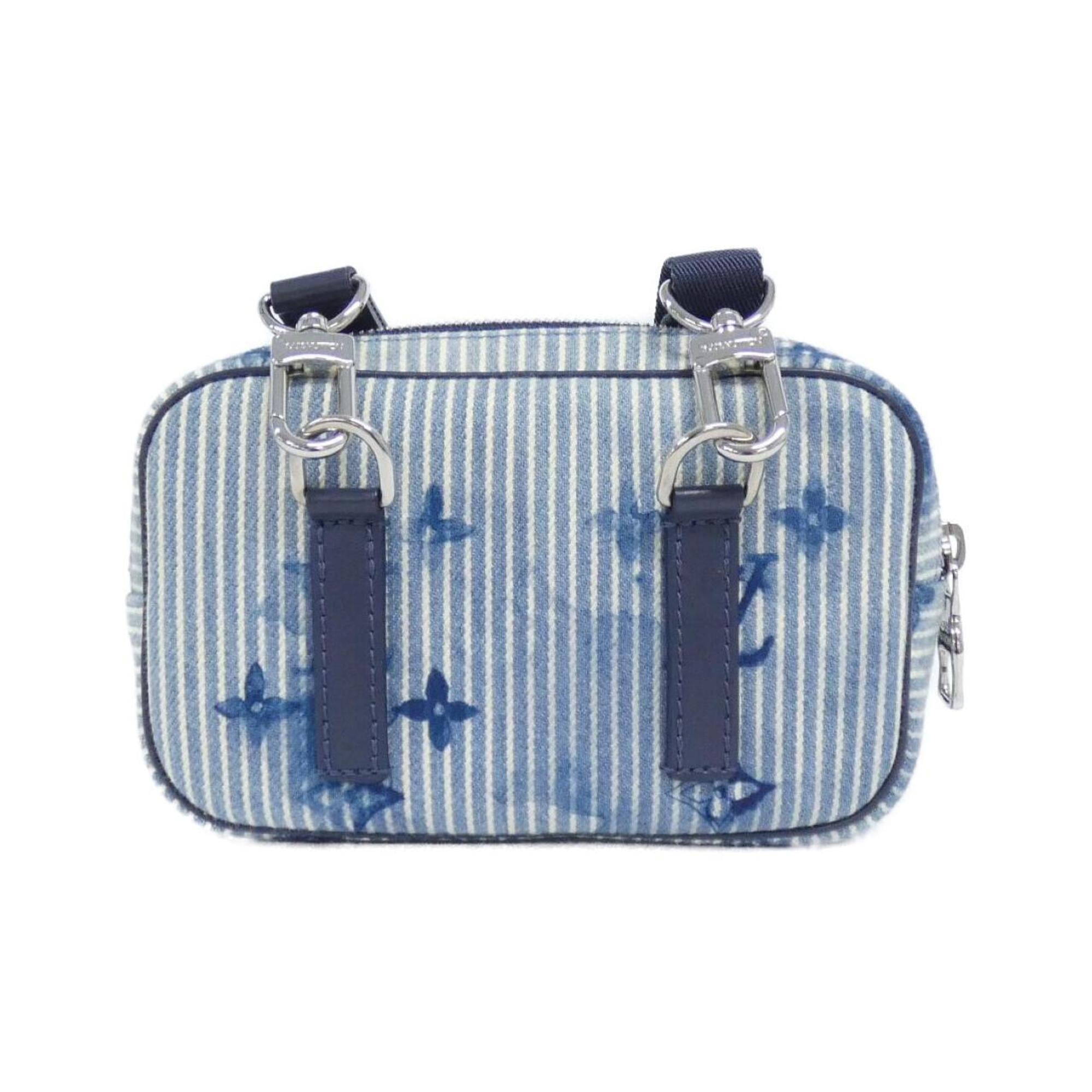 Louis Vuitton Monogram Navy Canvas Pochette Shoulder Bag (Pre-Owned)