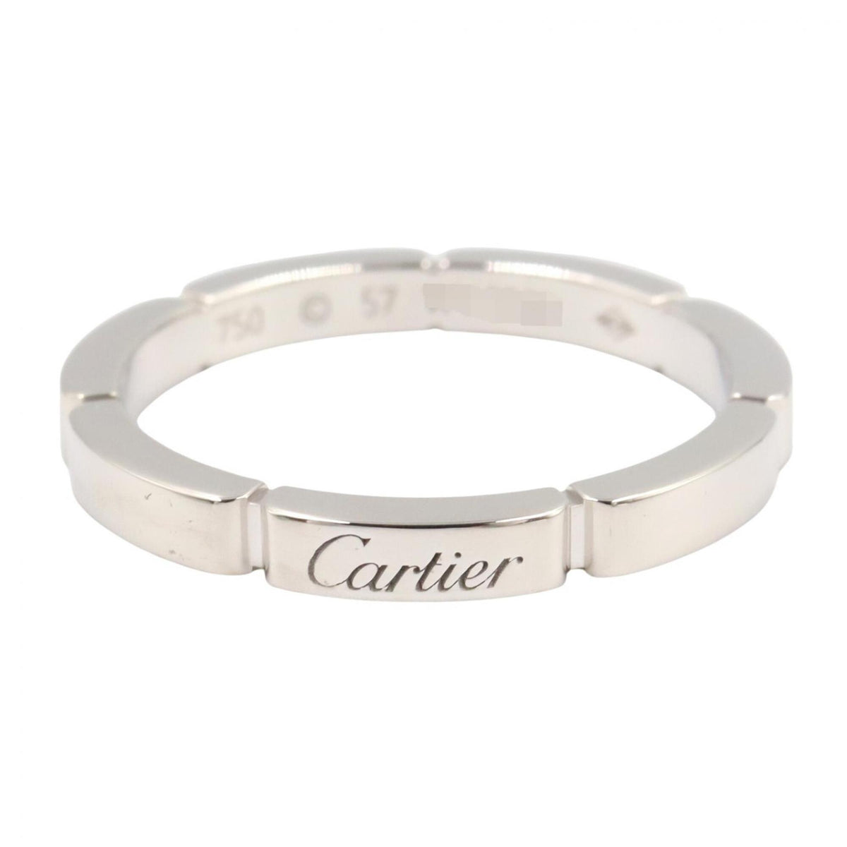 Cartier Silver White Gold (18K) Band Ring (Pre-Owned)