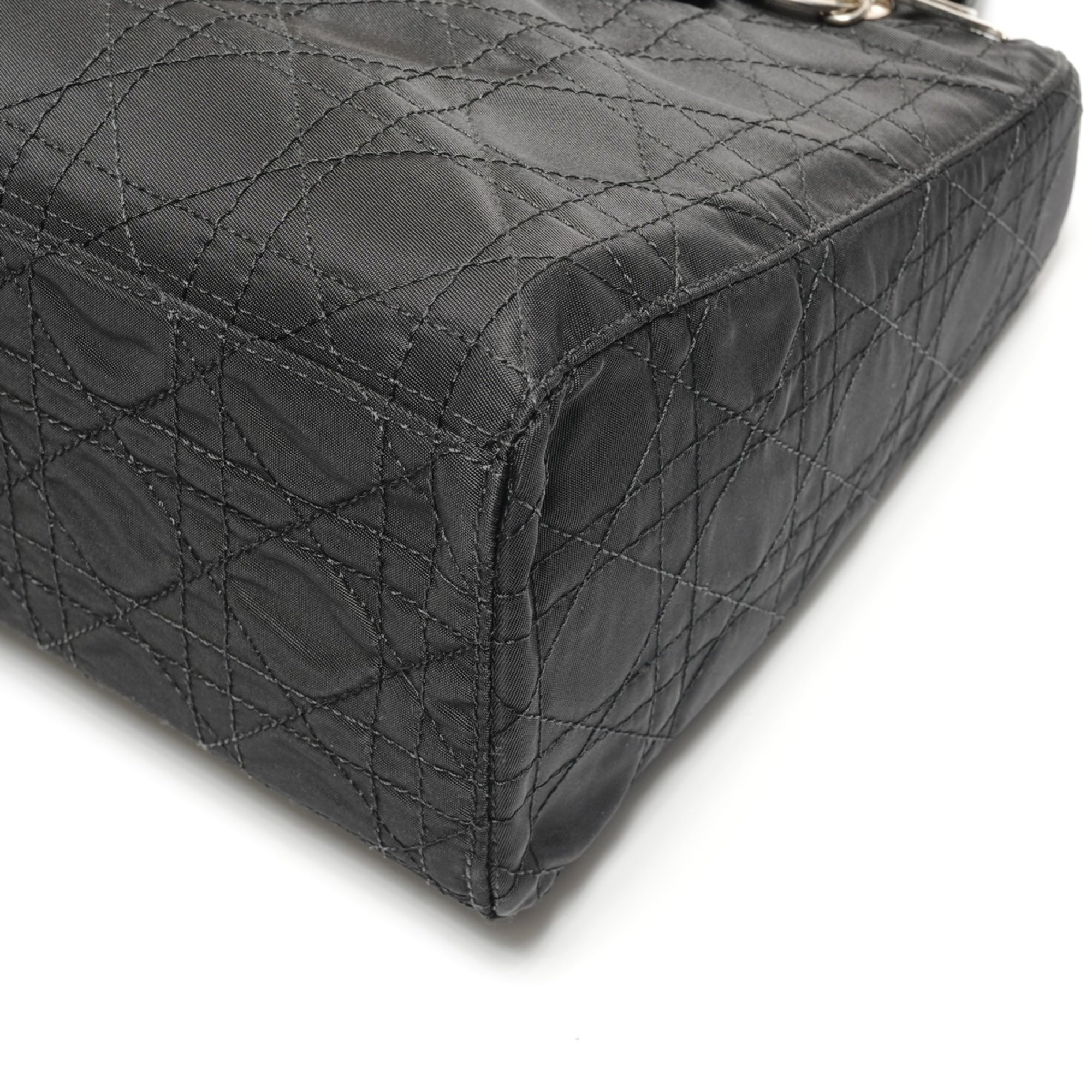 Christian Dior Lady Dior Black Nylon Handbag (Pre-Owned)
