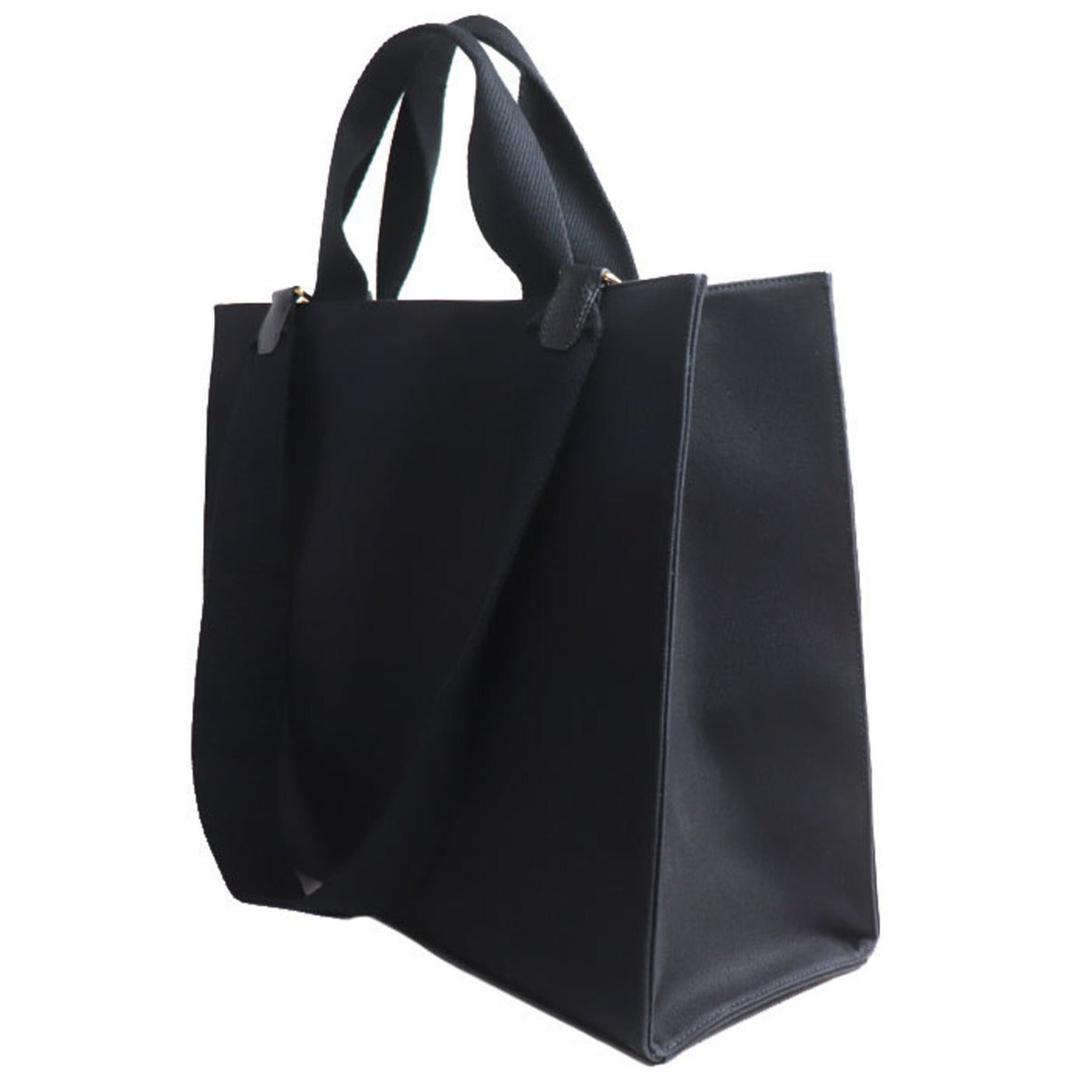 Versace Black Gold Canvas Shoulder Bag (Pre-Owned)