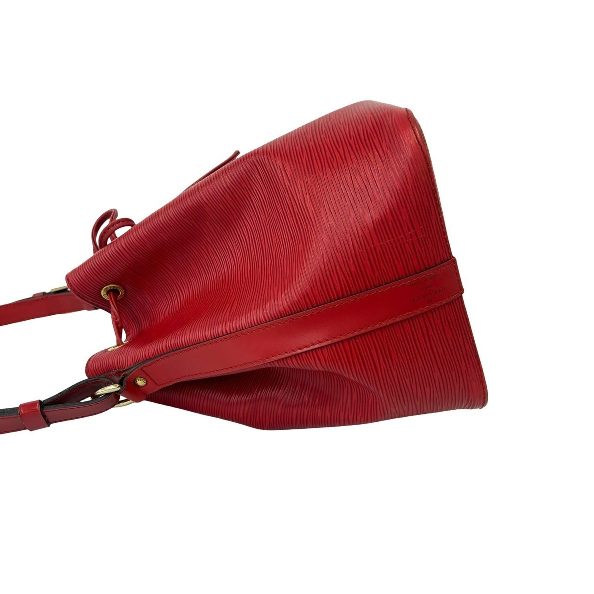Louis Vuitton Red Color Leather Shoulder Bag (Pre-Owned)