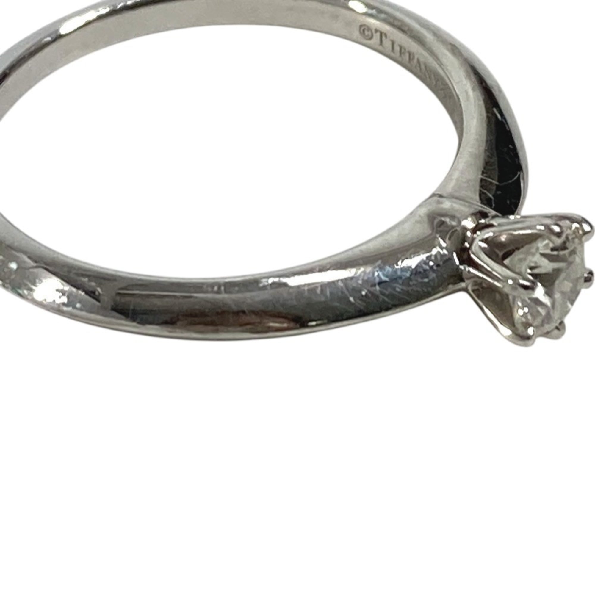 Tiffany Silver Platinum 950 Band Ring (Pre-Owned)