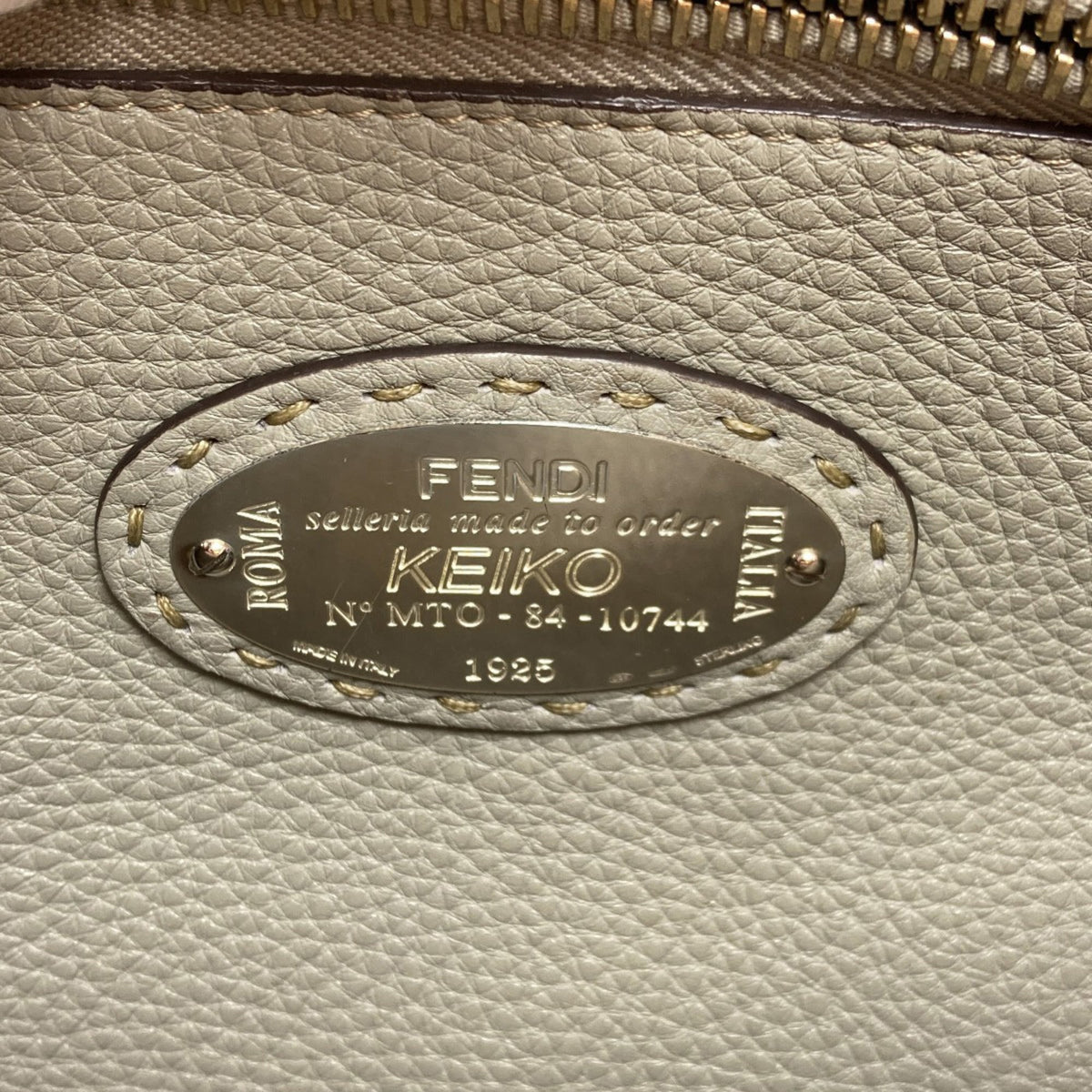 Fendi Peekaboo Red Color Leather Handbag (Pre-Owned)