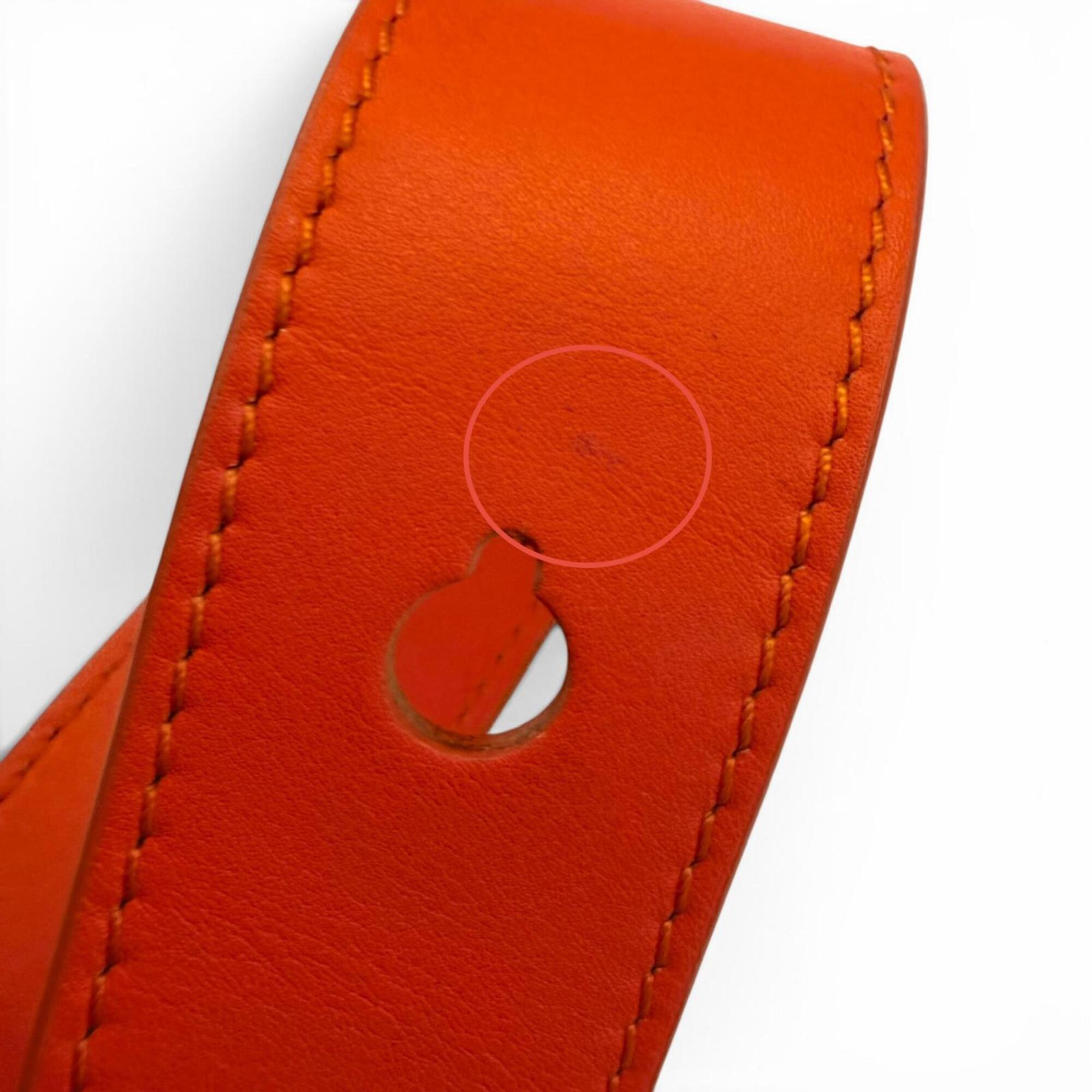 Loewe Orange Leather Handbag Shoulder Bag (Pre-Owned)