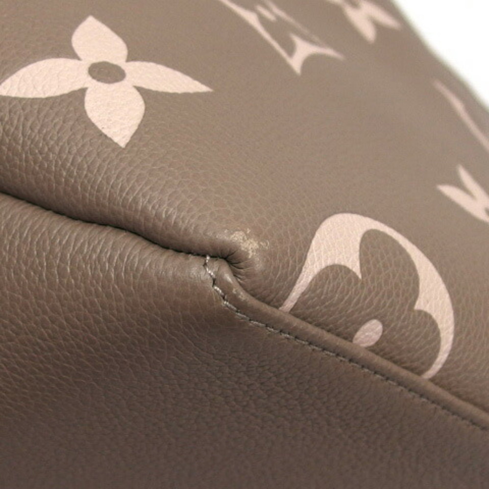 Louis Vuitton Gray Beige Grayish Monogram Empreinte Leather Handbag Shoulder Bag Tote Bag (Pre-Owned)