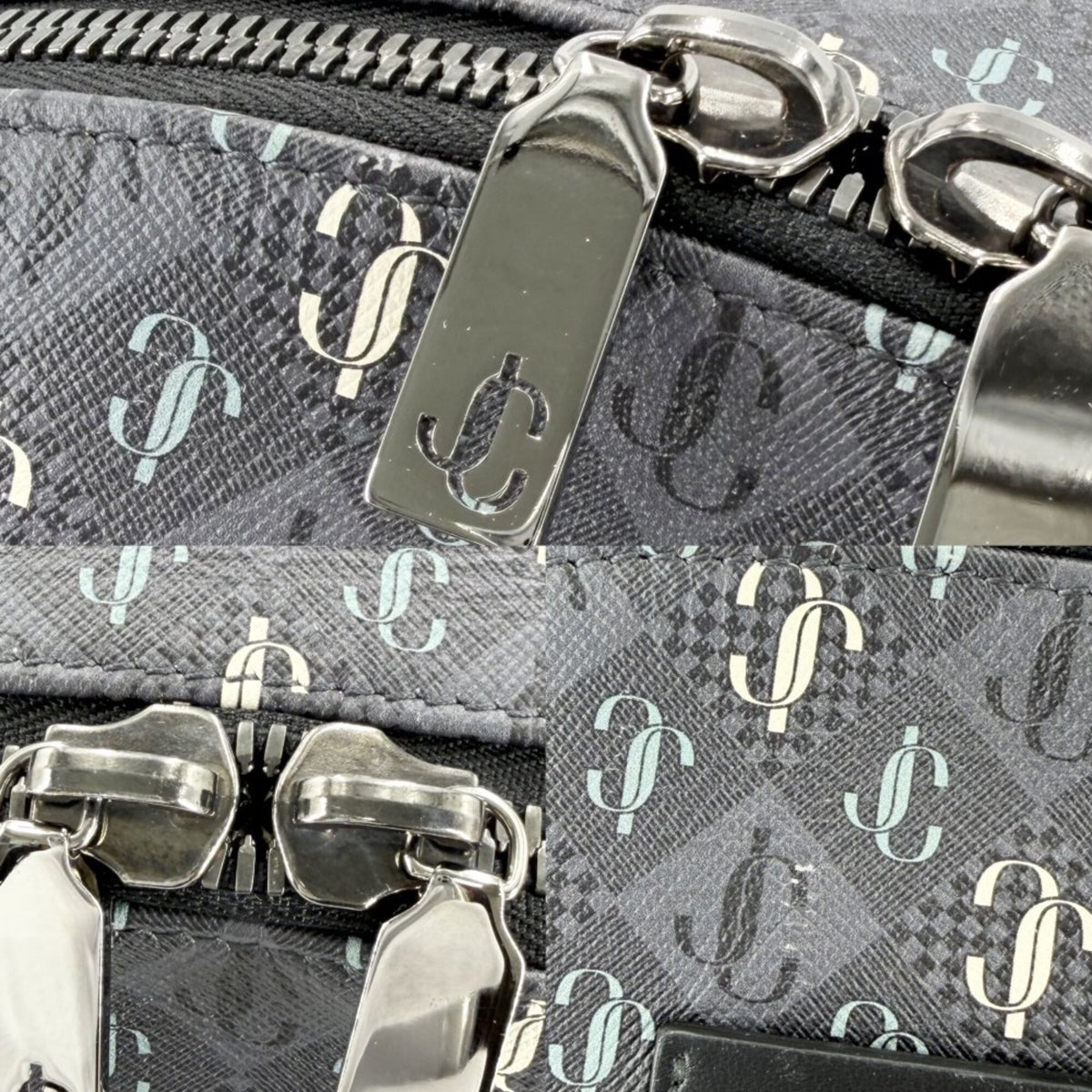 Jimmy Choo Gray Leather Backpack (Pre-Owned)