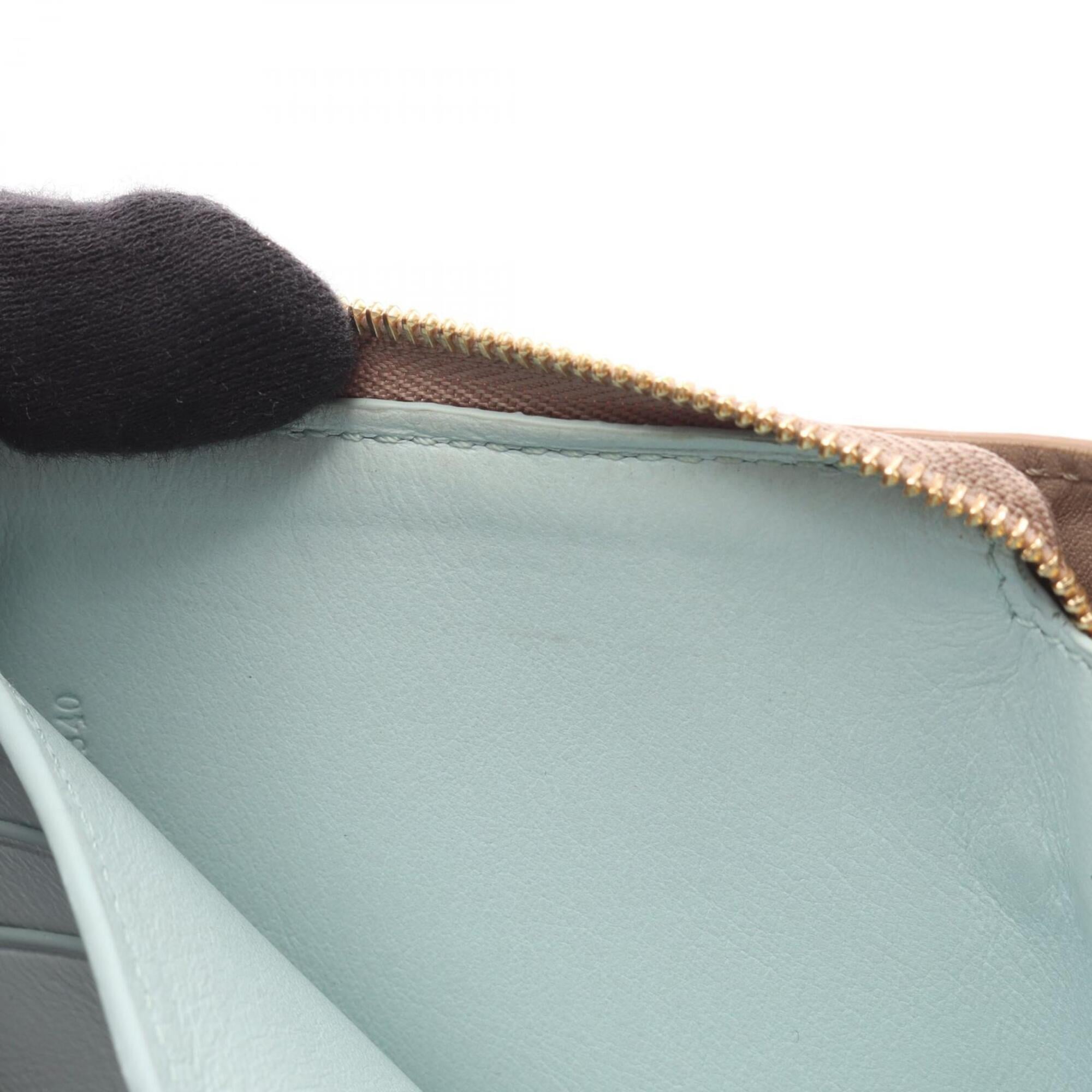 Loewe Beige Blue Leather Wallet (Bi-Fold) (Pre-Owned)