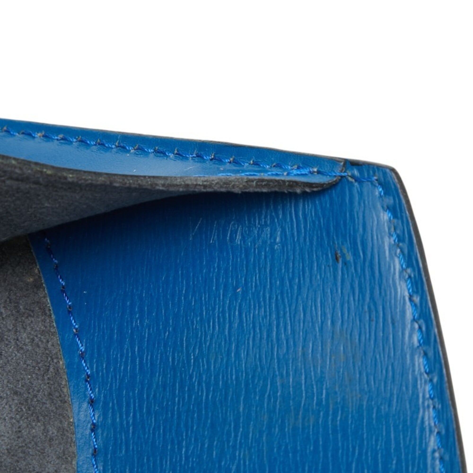 Louis Vuitton Toledo Blue Leather Shoulder Bag (Pre-Owned)