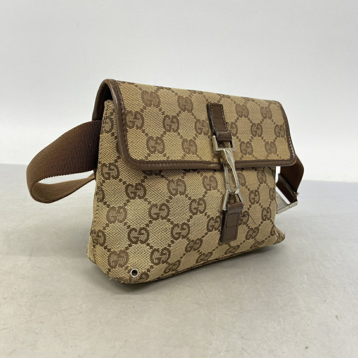 Gucci Brown Canvas Fanny Pack (Pre-Owned)