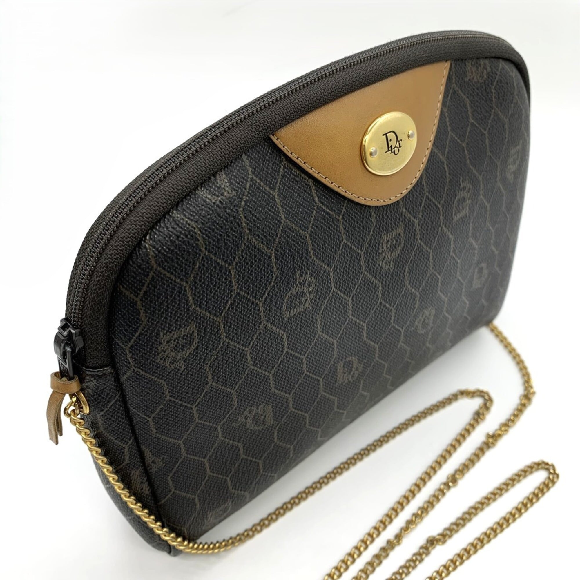 Christian Dior Brown Pvc Shoulder Bag (Pre-Owned)