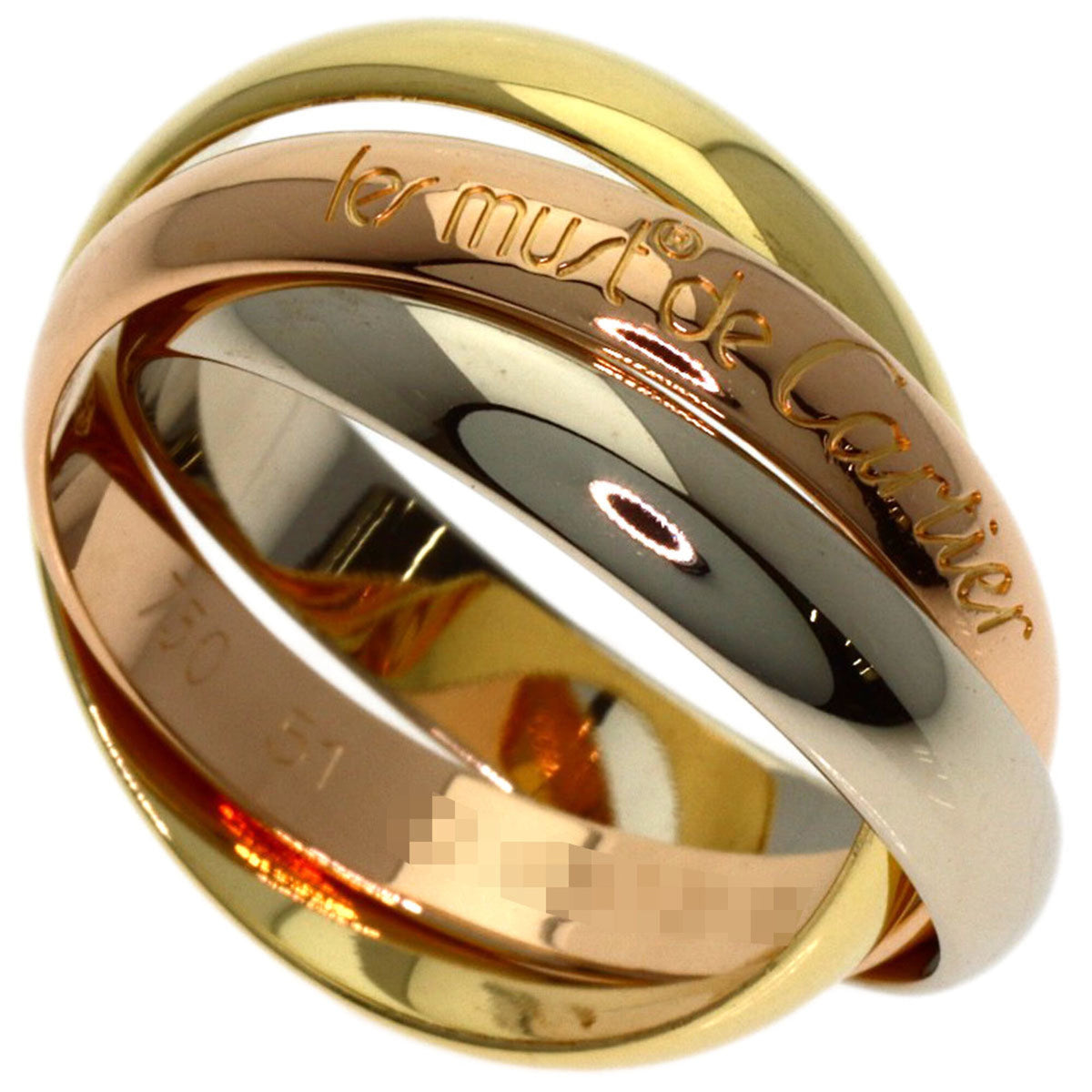 Cartier Yellow Gold (18K) Pink Gold (18K) White Gold (18K) Band Ring (Pre-Owned)