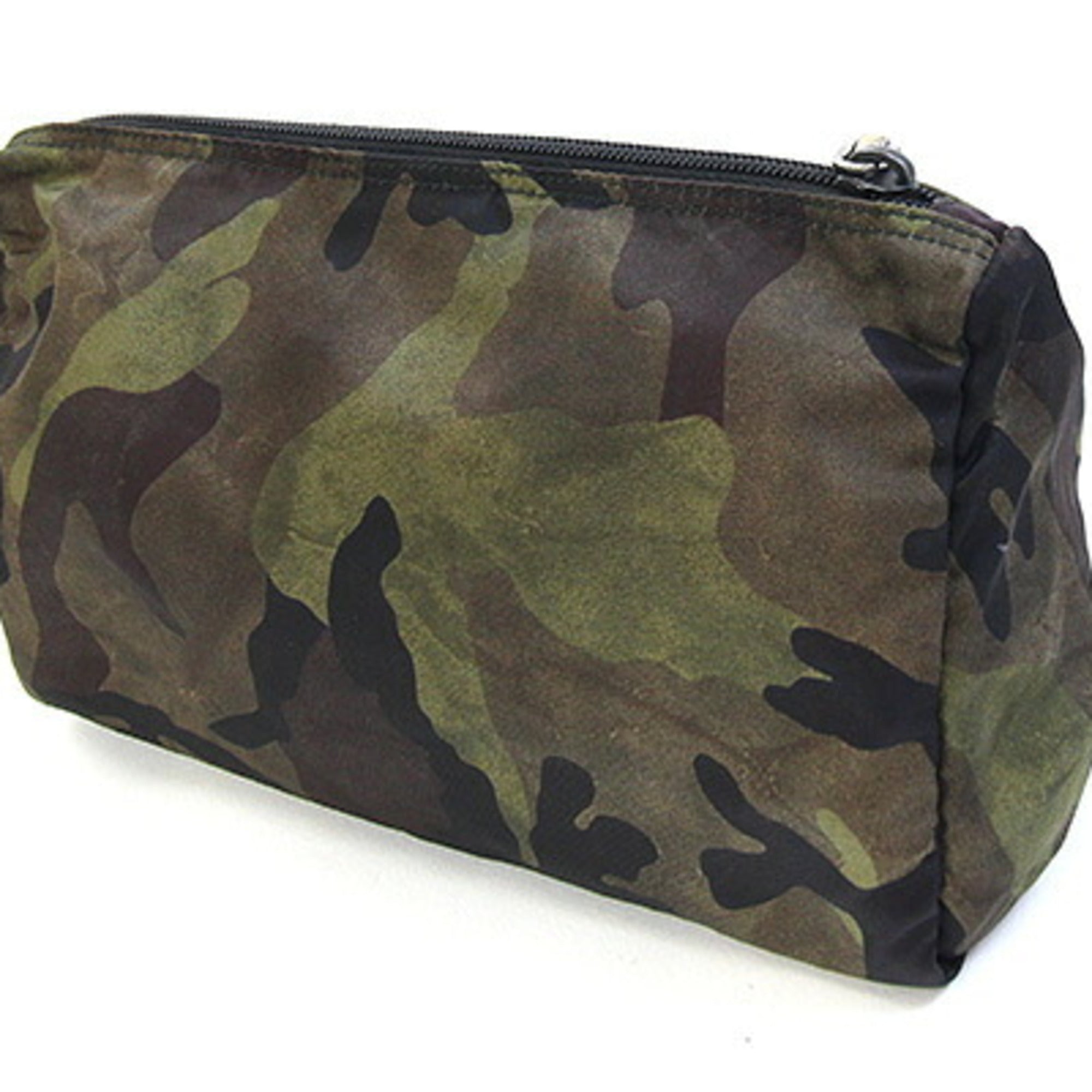 Prada Camouflage White Nylon Handbag Pouch (Pre-Owned)