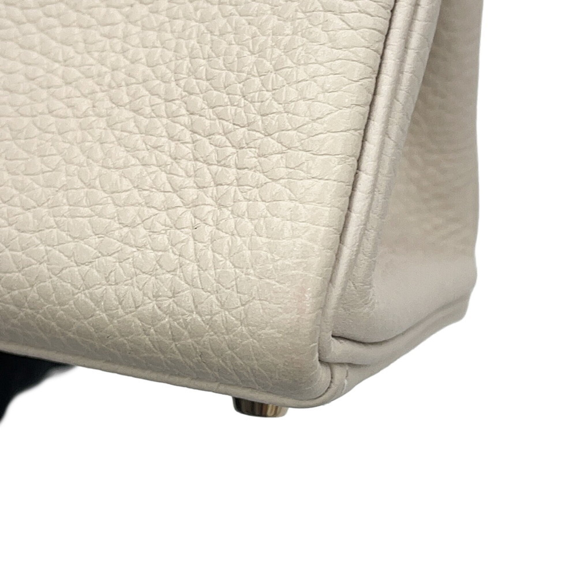 Hermes Kelly Gold Taurillon Clemence Leather Handbag (Pre-Owned)