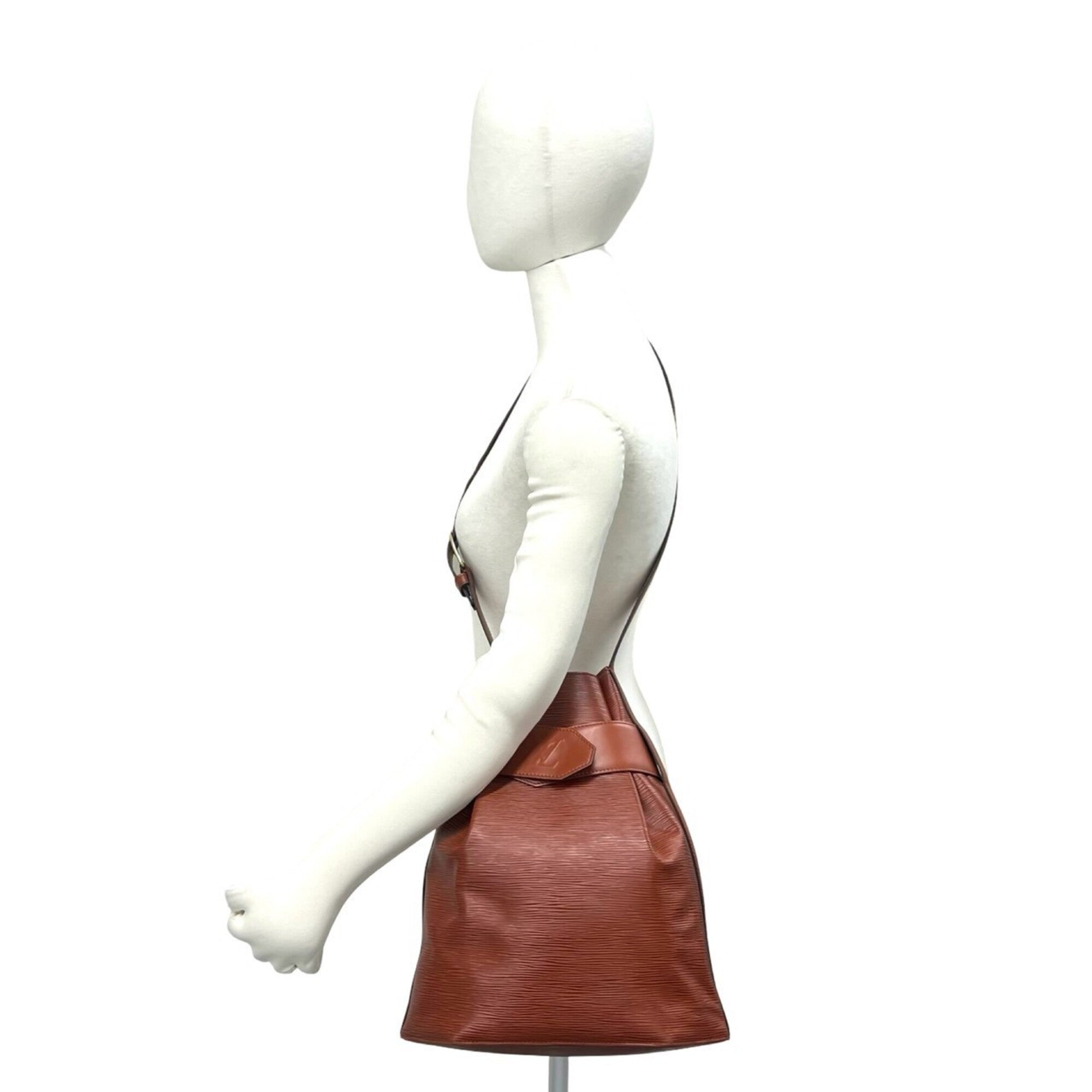 Louis Vuitton Brown Leather Shoulder Bag (Pre-Owned)