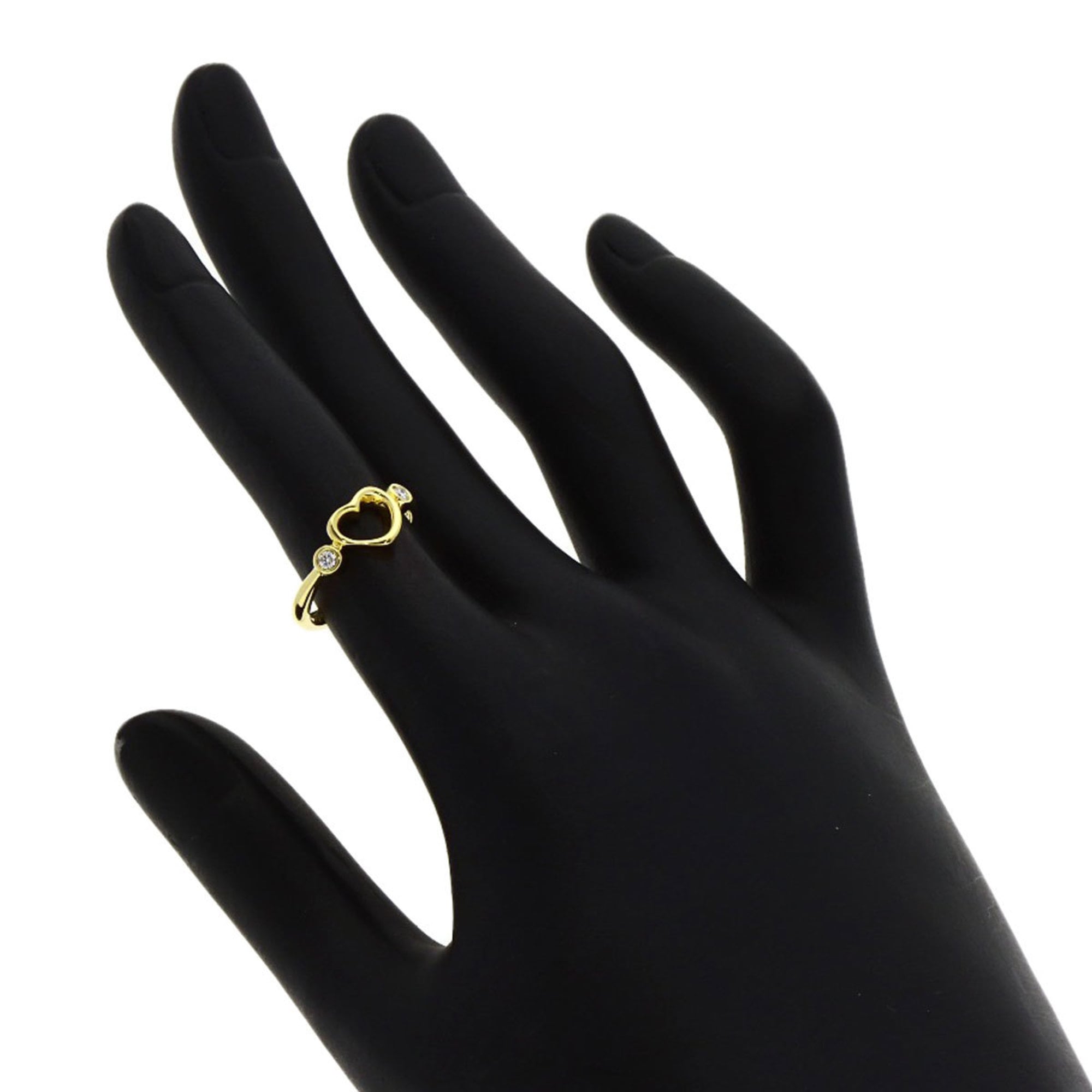 Tiffany Open Heart Yellow Gold (18K) Band Ring (Pre-Owned)