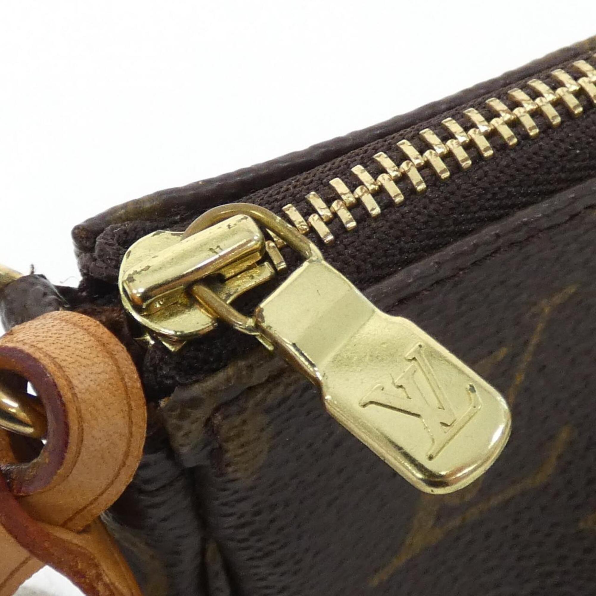 Louis Vuitton Brown Coated Canvas Pochette Pouch (Pre-Owned)