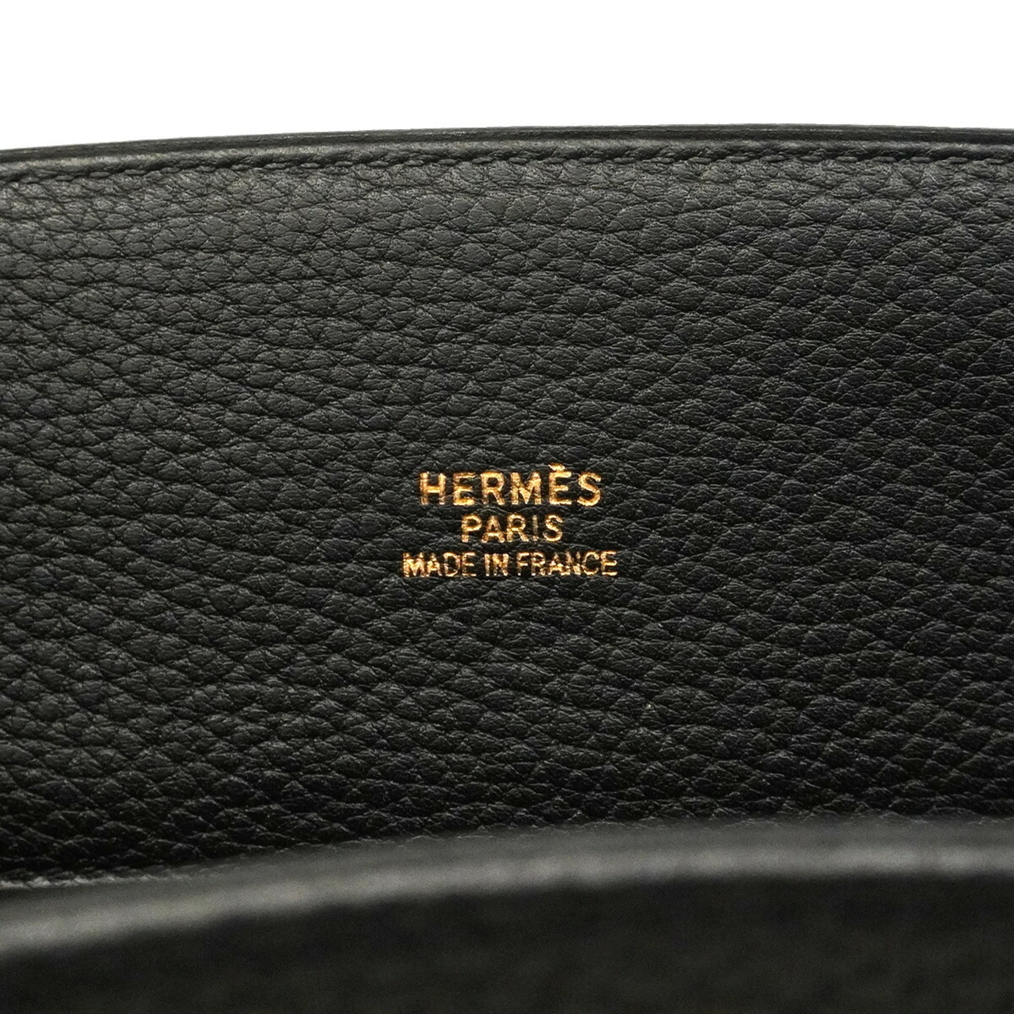 Hermes Black Togo Leather Tote Bag (Pre-Owned)