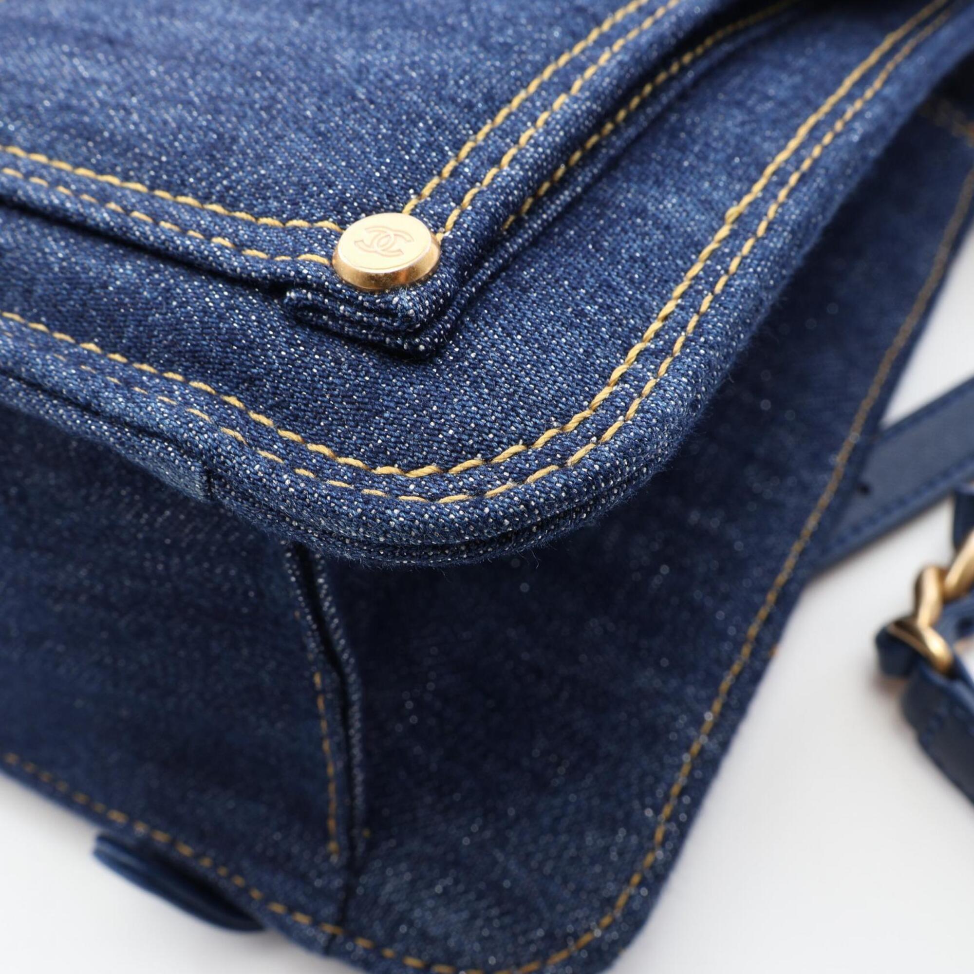 Chanel Blue Denim Backpack (Pre-Owned)