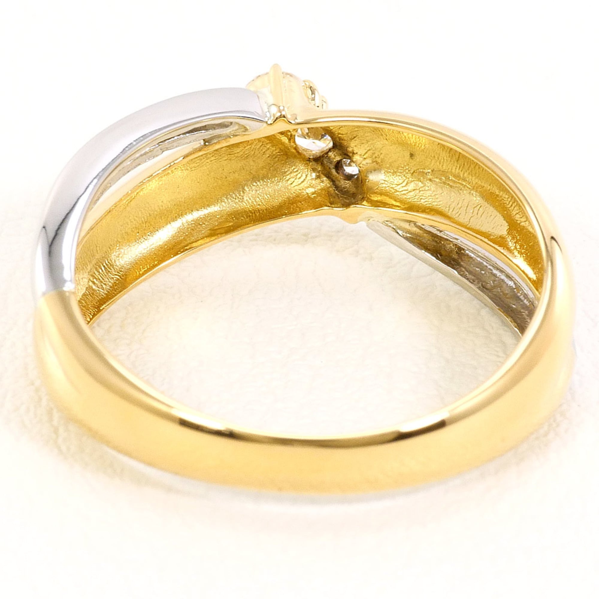 Unbranded Platinum Yellow Gold Yellow Gold (18K) Platinum 900 Band Ring (Pre-Owned)
